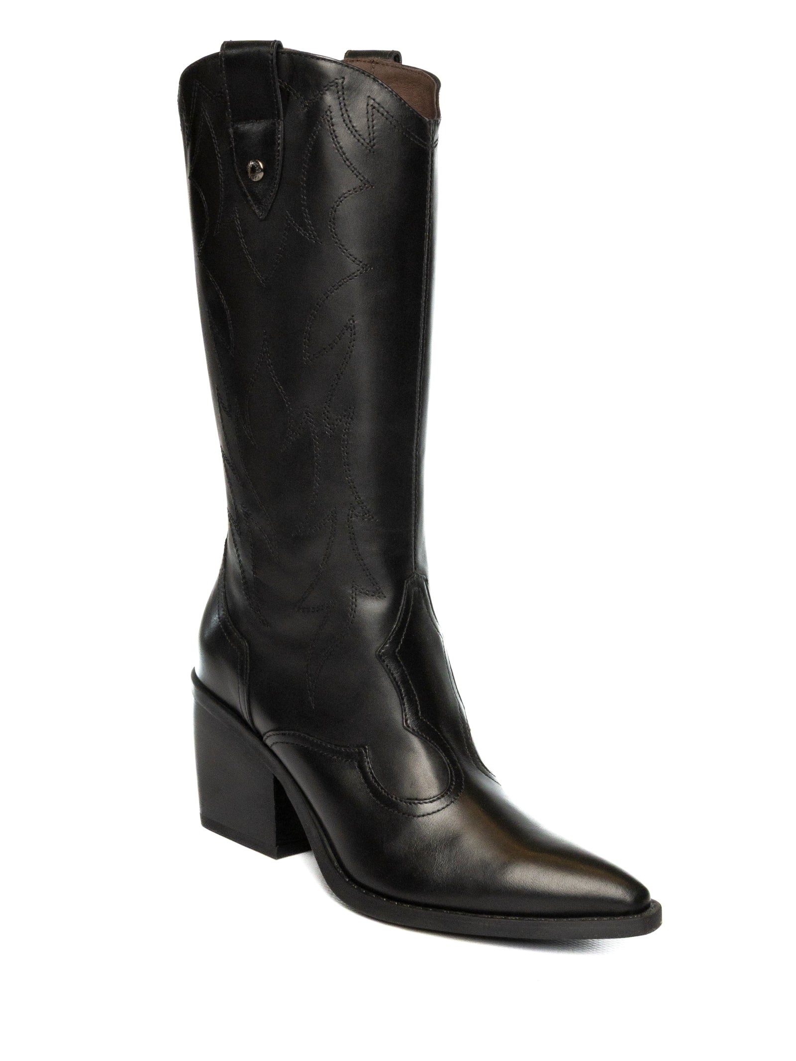 NERO GIARDINI Stivale texano pelle nero 013274 GUANTO-NERO
