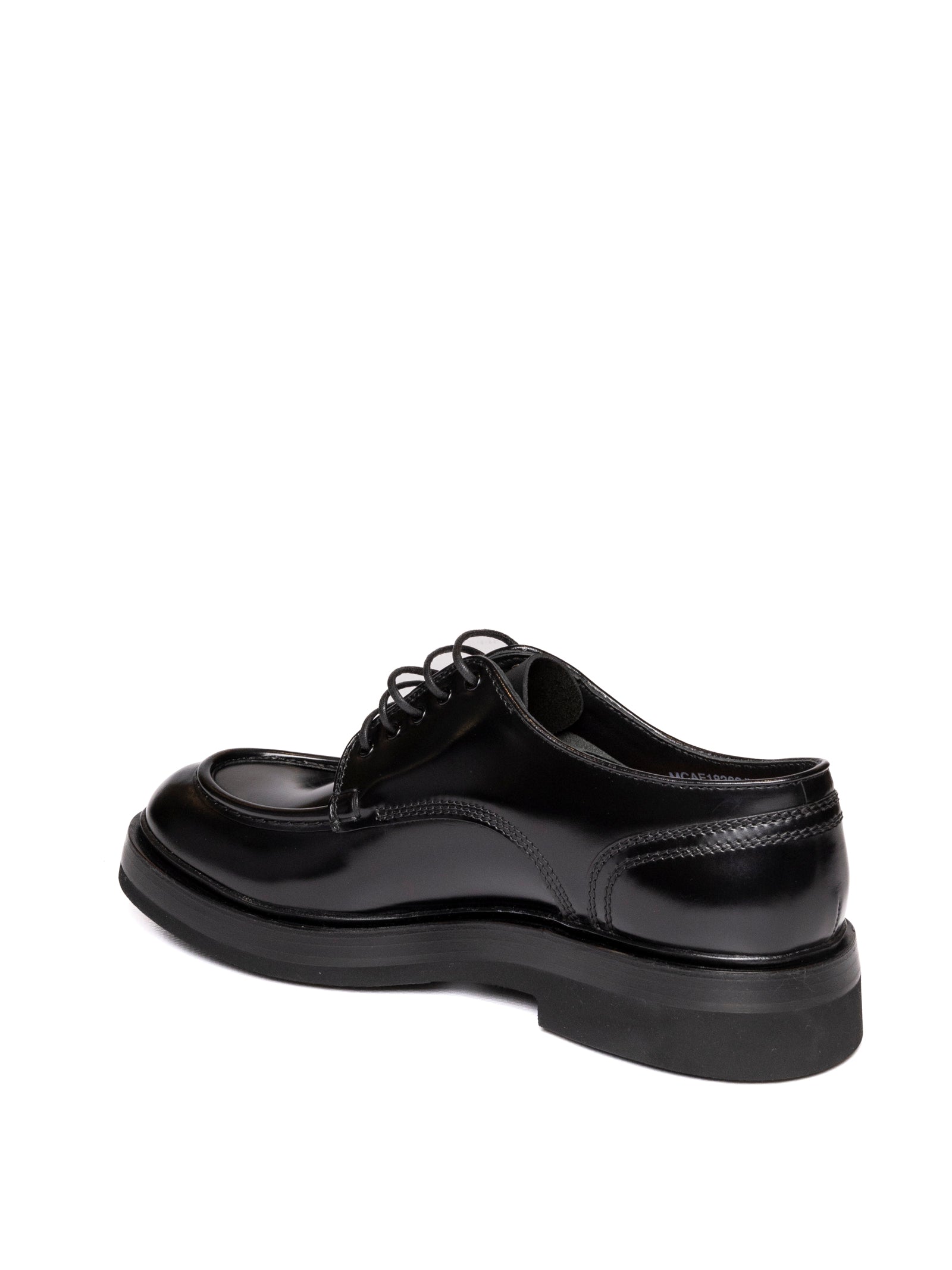 SANTONI Derby in pelle nero 18366 PELLE-NERO