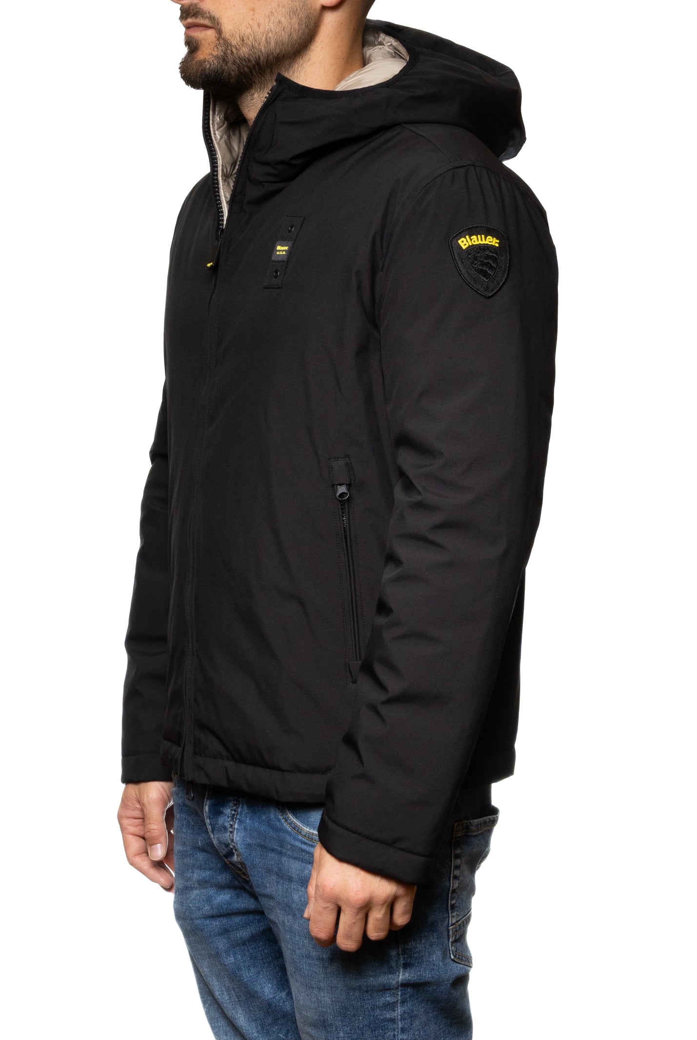 BLAUER piumino ballard nero C06082 BALLARD-999
