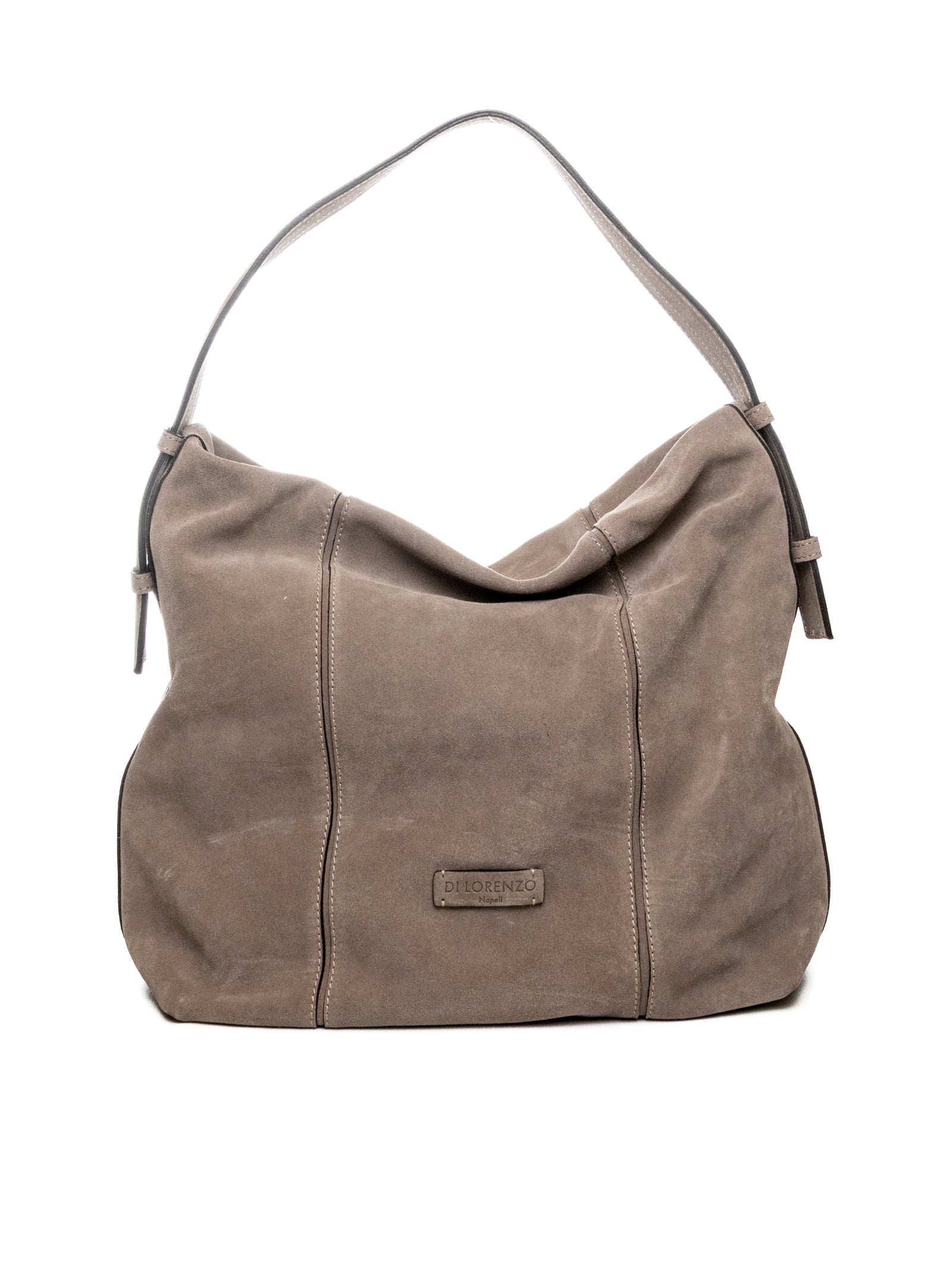 DI LORENZO borsa a spalla gabriella grigia GABRIELLA CAMOSCIO-GRIGIO