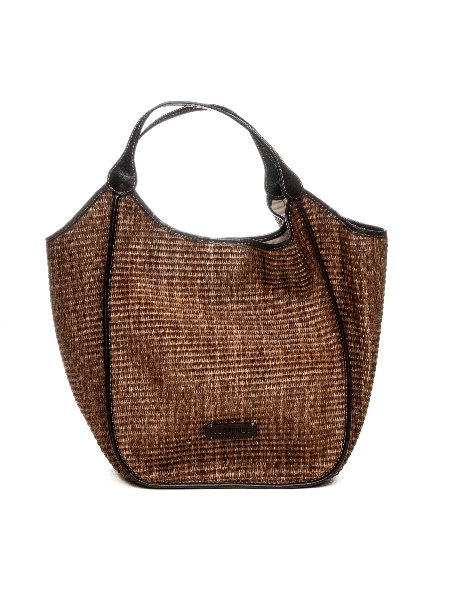 DI LORENZO borsa a spalla gioia marrone GIOIA RAFFIA-T.MORO