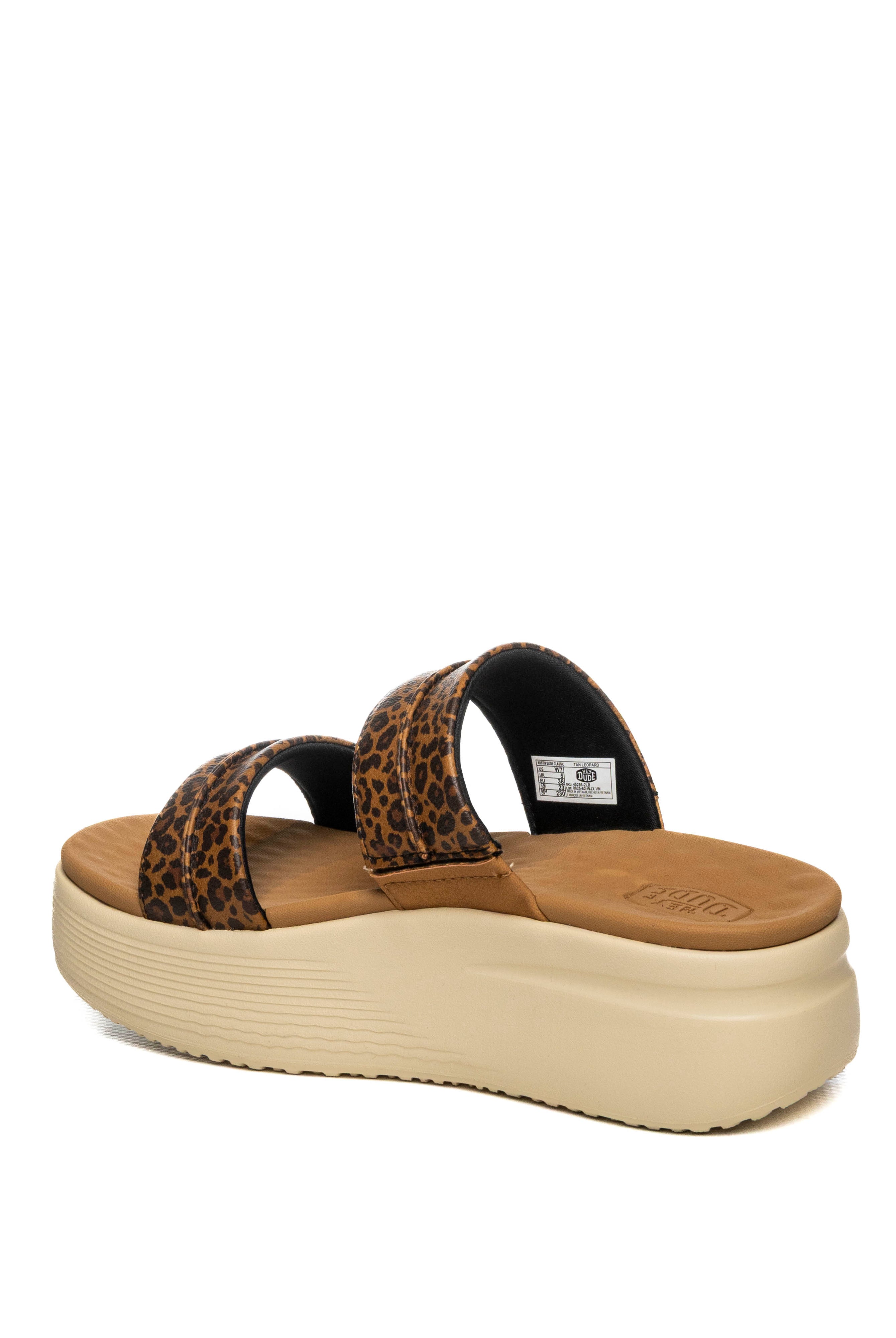 HEY DUDE sandalo austin slide leopard 45256 AUSTIN SLIDE-2LB