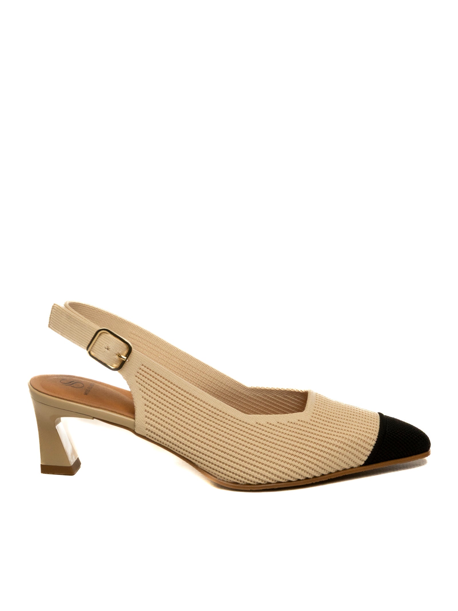 MISS ELASTIC Chanel tessuto camel/nero 75063 FLOW-3V