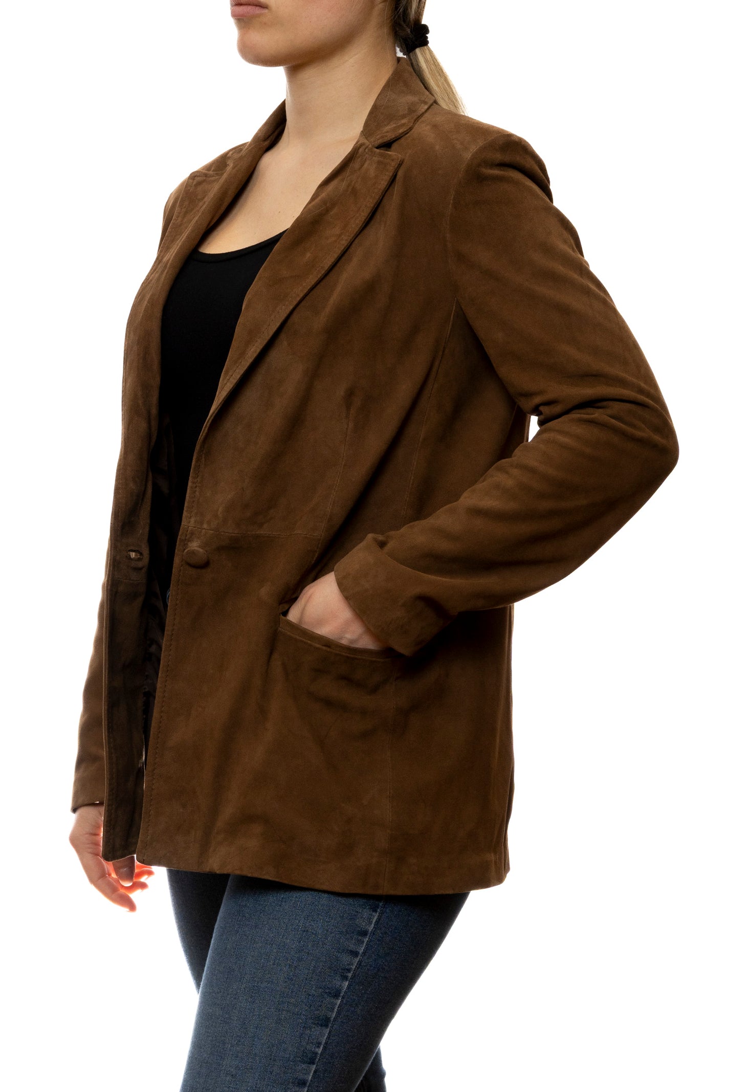 PK BY PASKAL blazer camoscio moro 126 CAM-FORESTA