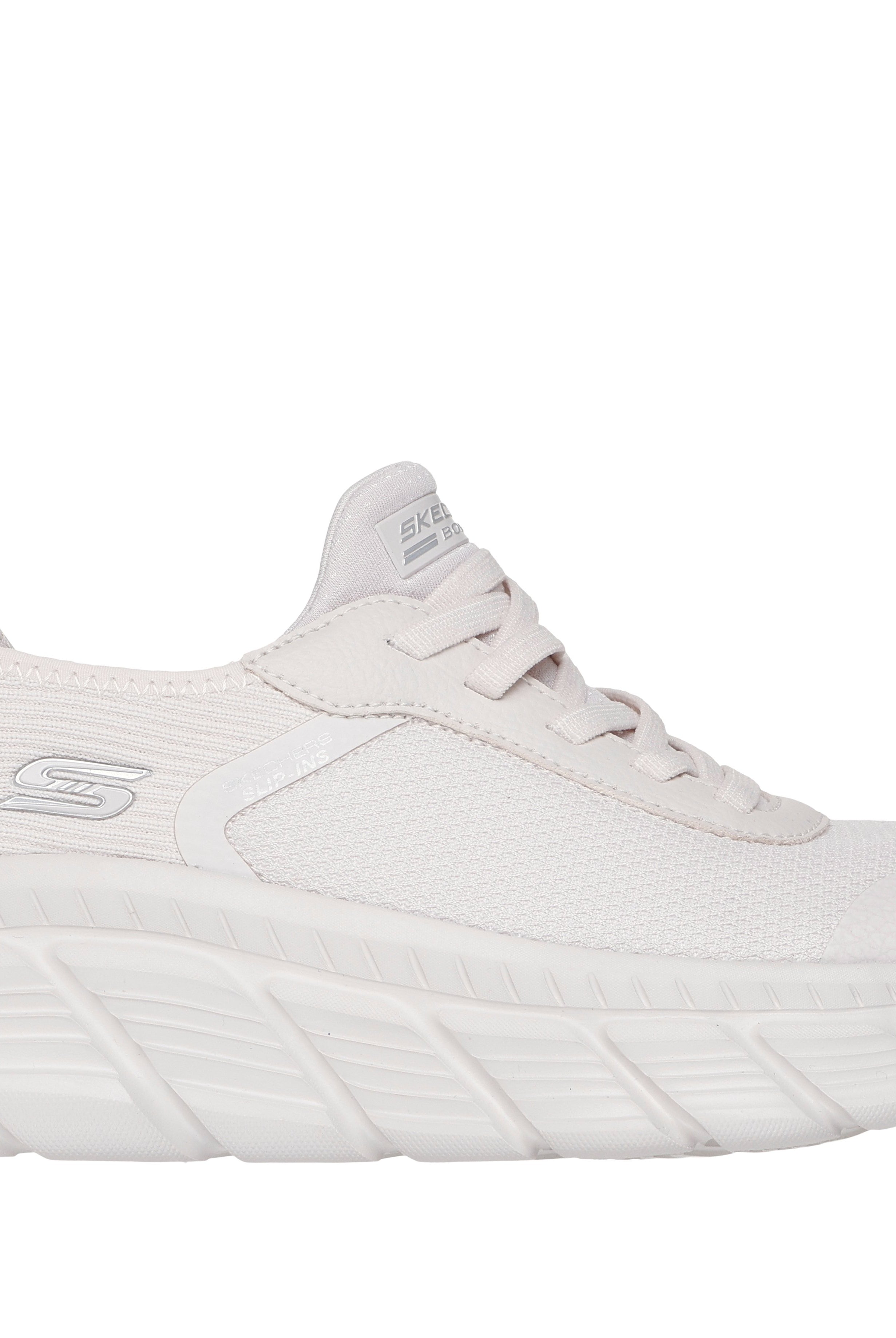 SKECHERS Sneaker bobs flex slip ins bianco 117391 BOBS B FLEX-WHT