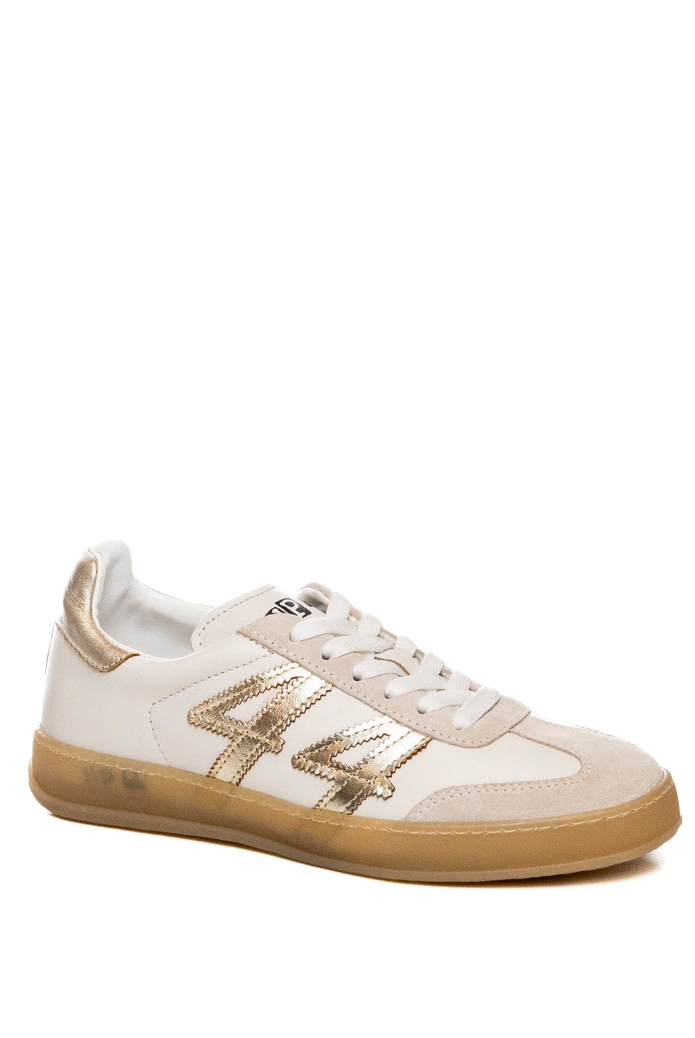 UP44 sneaker bianco/platino W3 PEL/SUE-BIA/PLATI