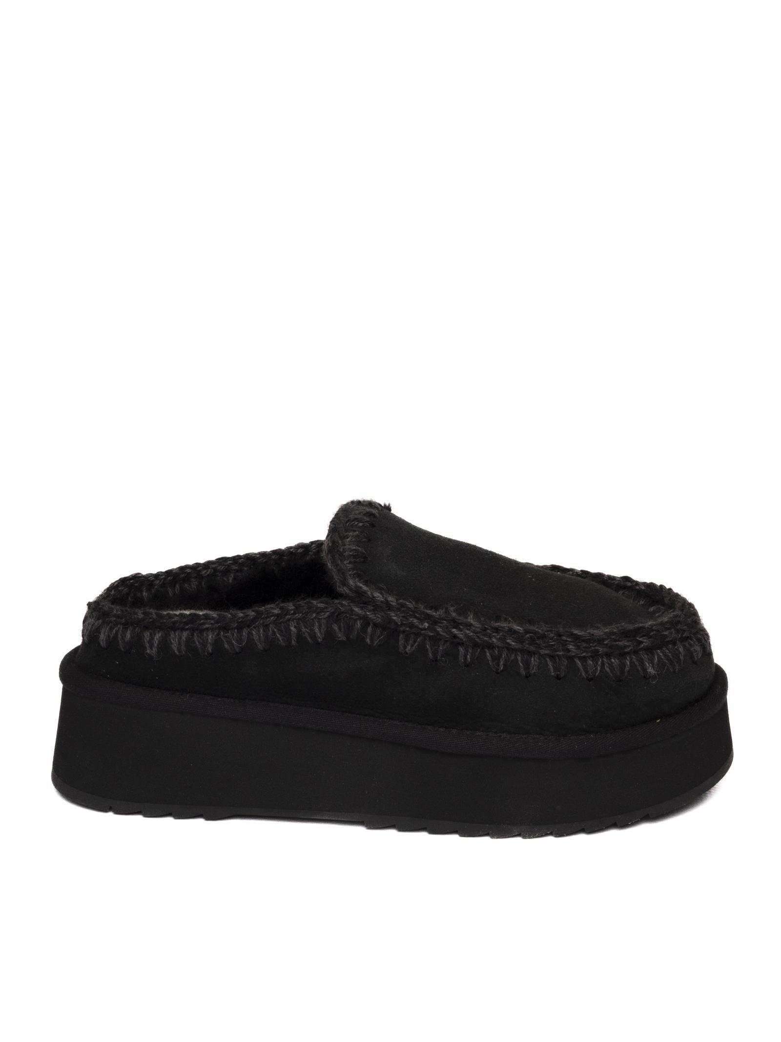 MOU sabot platofrm nero CLOG ESKIMO PLATFORM 681004A-BKB