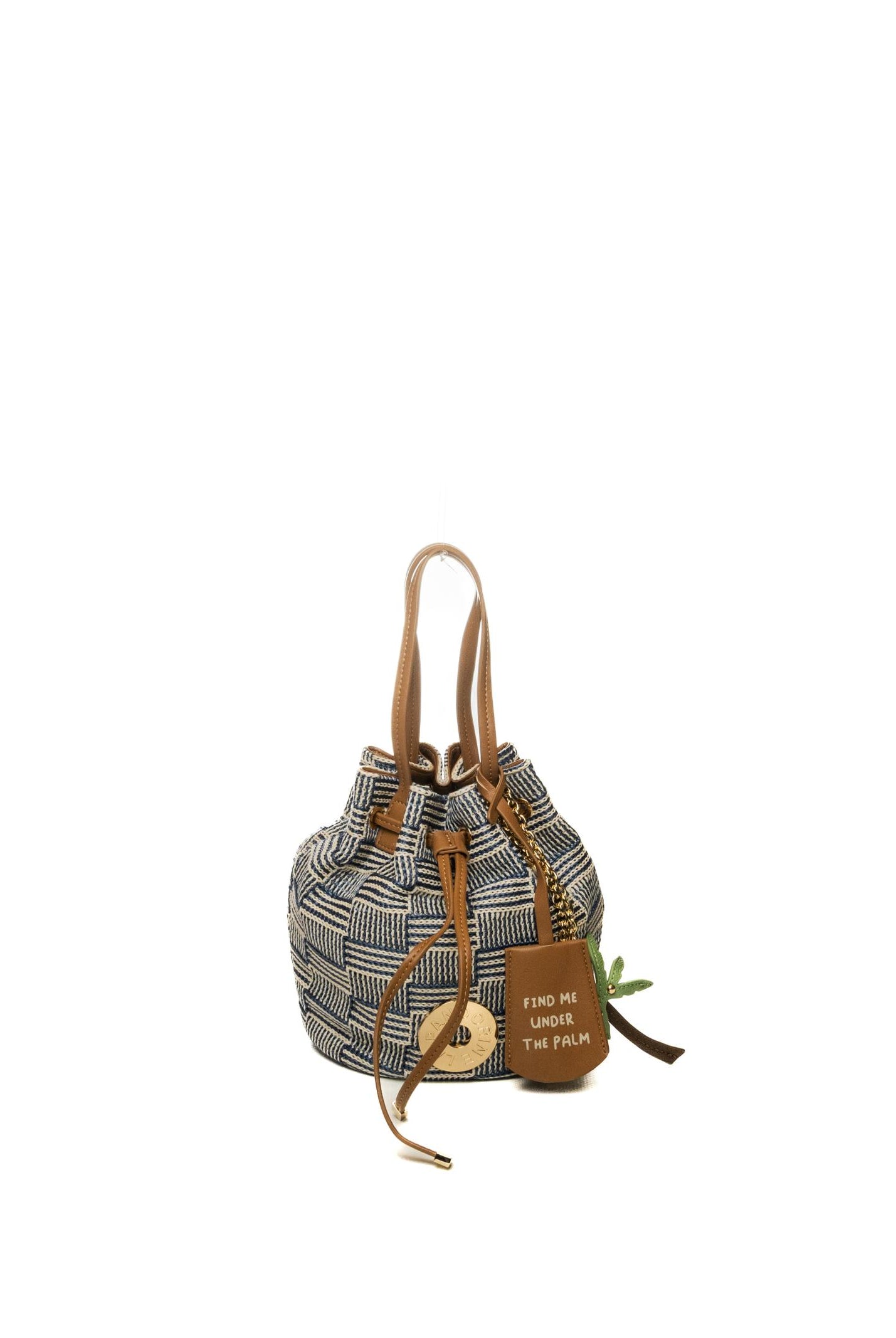 LE PANDORINE borsa a mano miriam blu/marrone PS2627B38 MIRIAM-C33