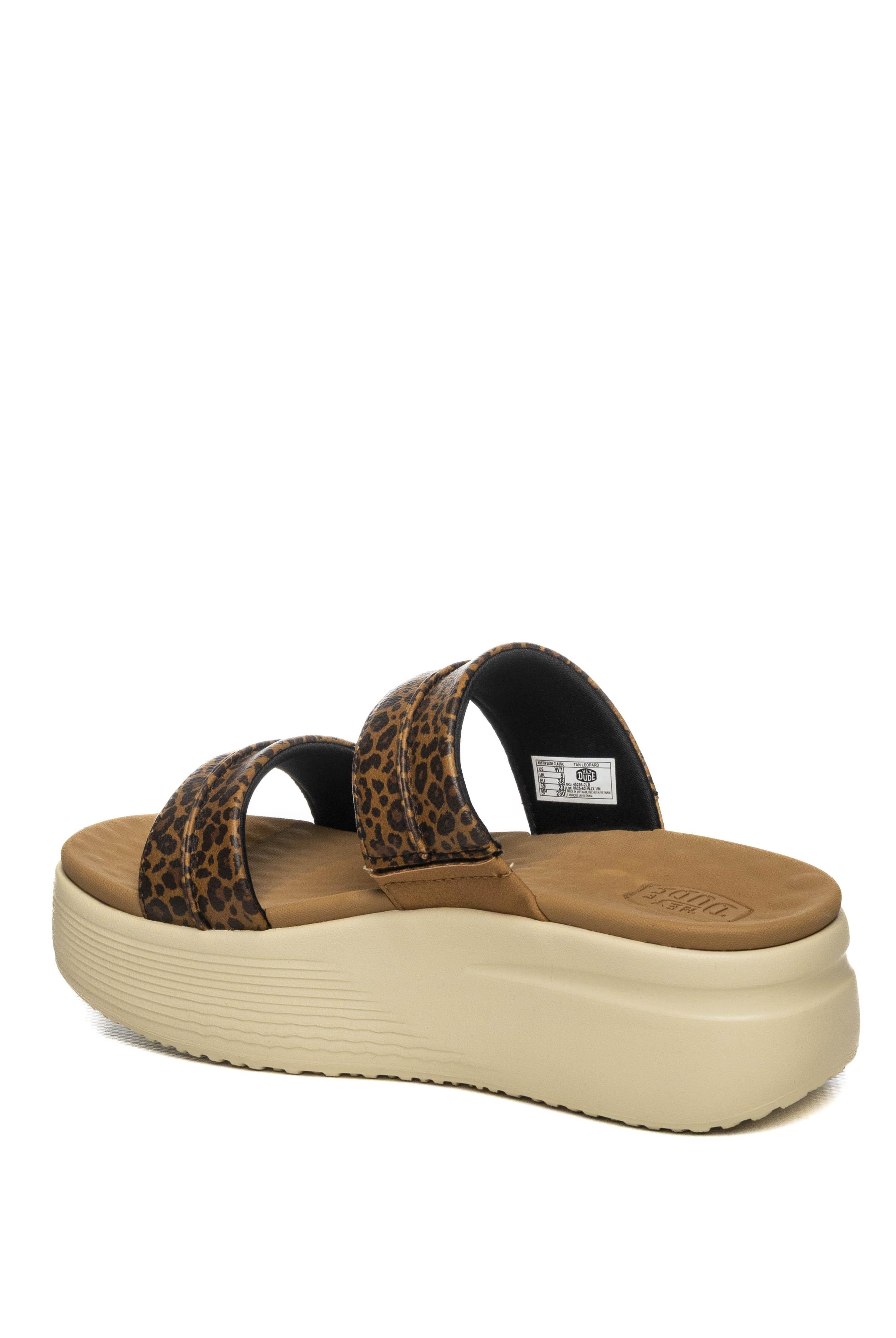 HEY DUDE sandalo austin slide leopard 45256 AUSTIN SLIDE-2LB