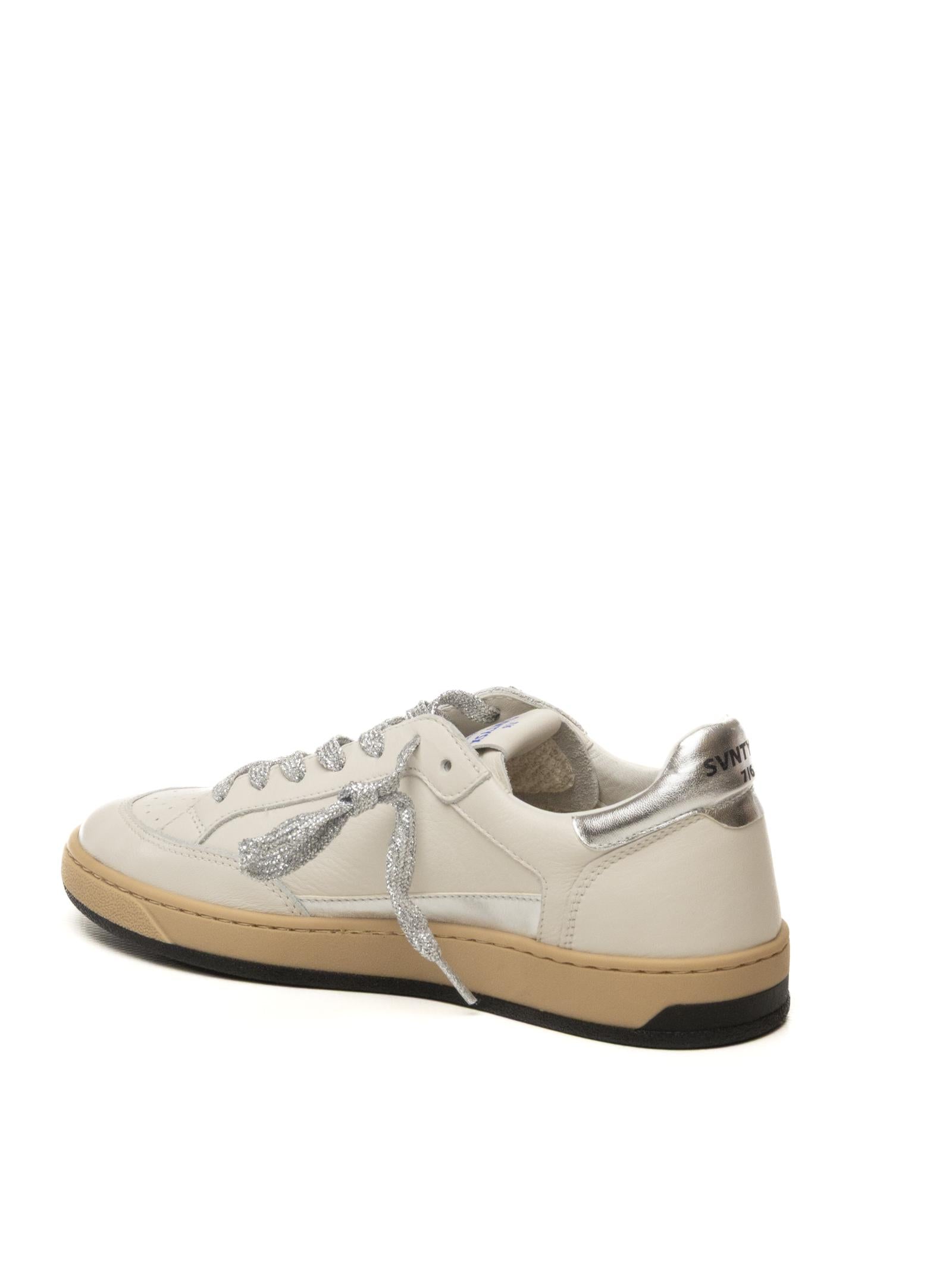 THE 76 Sneaker stay bianco/silver STAY D PELLE-WHI/SILV