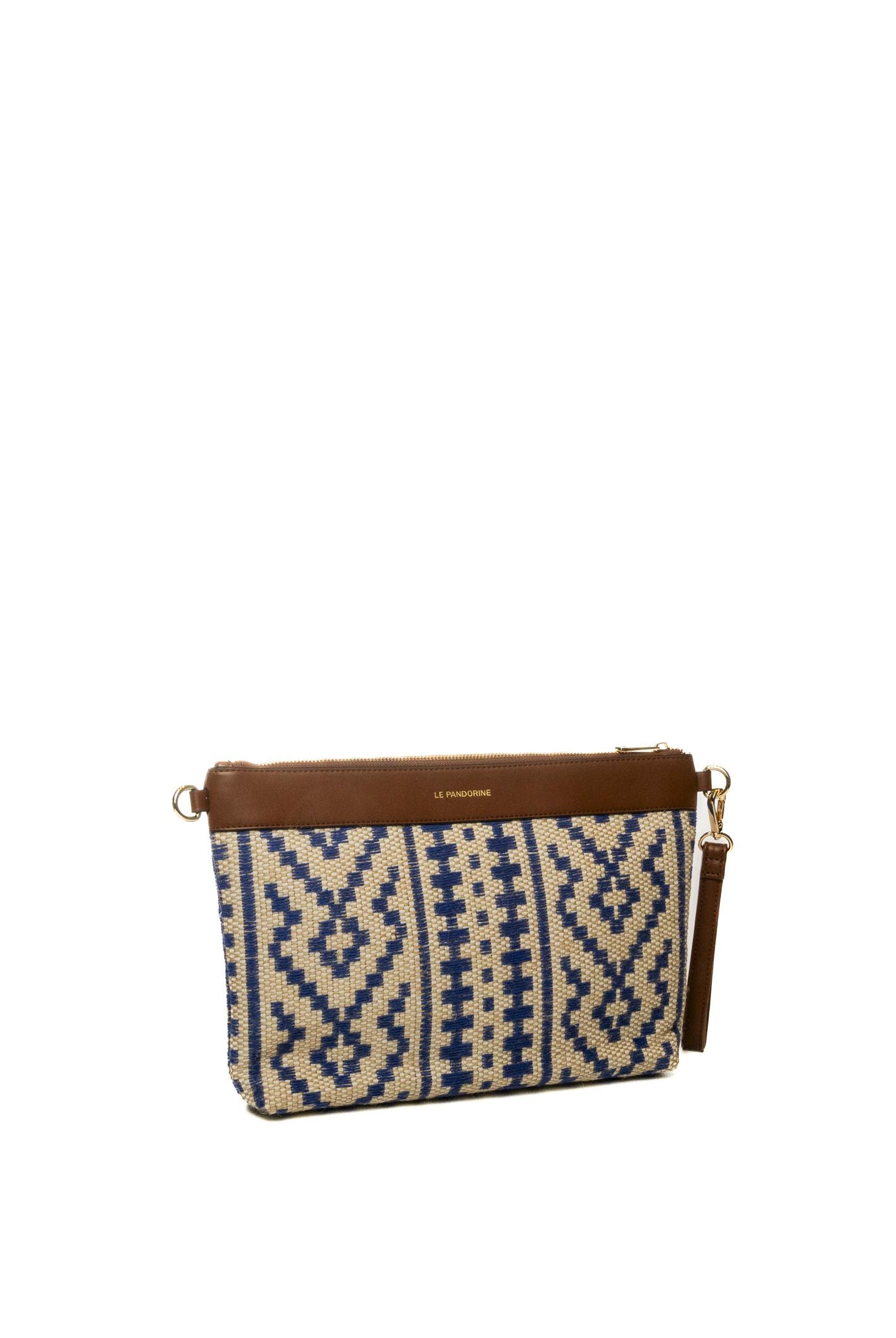 LE PANDORINE borsa a mano giulia blu/marrone PS2620B29 GIULIA-C39