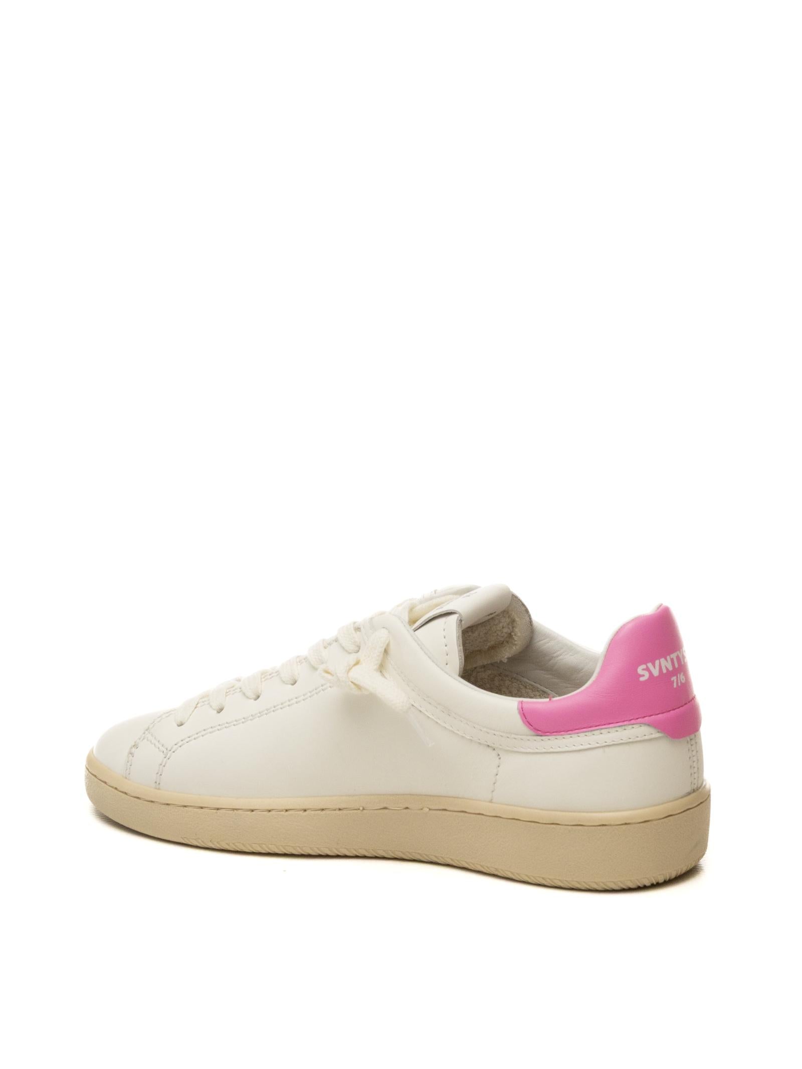 THE 76 Sneaker jump bianco/rosa JUMP D PELLE-WHI/FUXIA