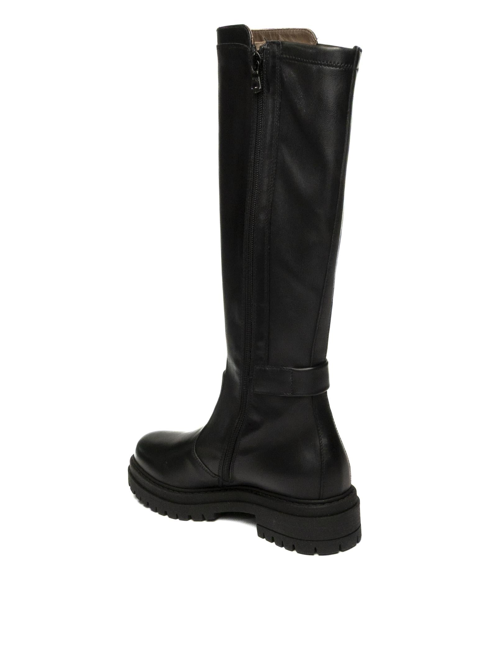 NERO GIARDINI Stivale pelle nero 514842 GUANTO-NERO