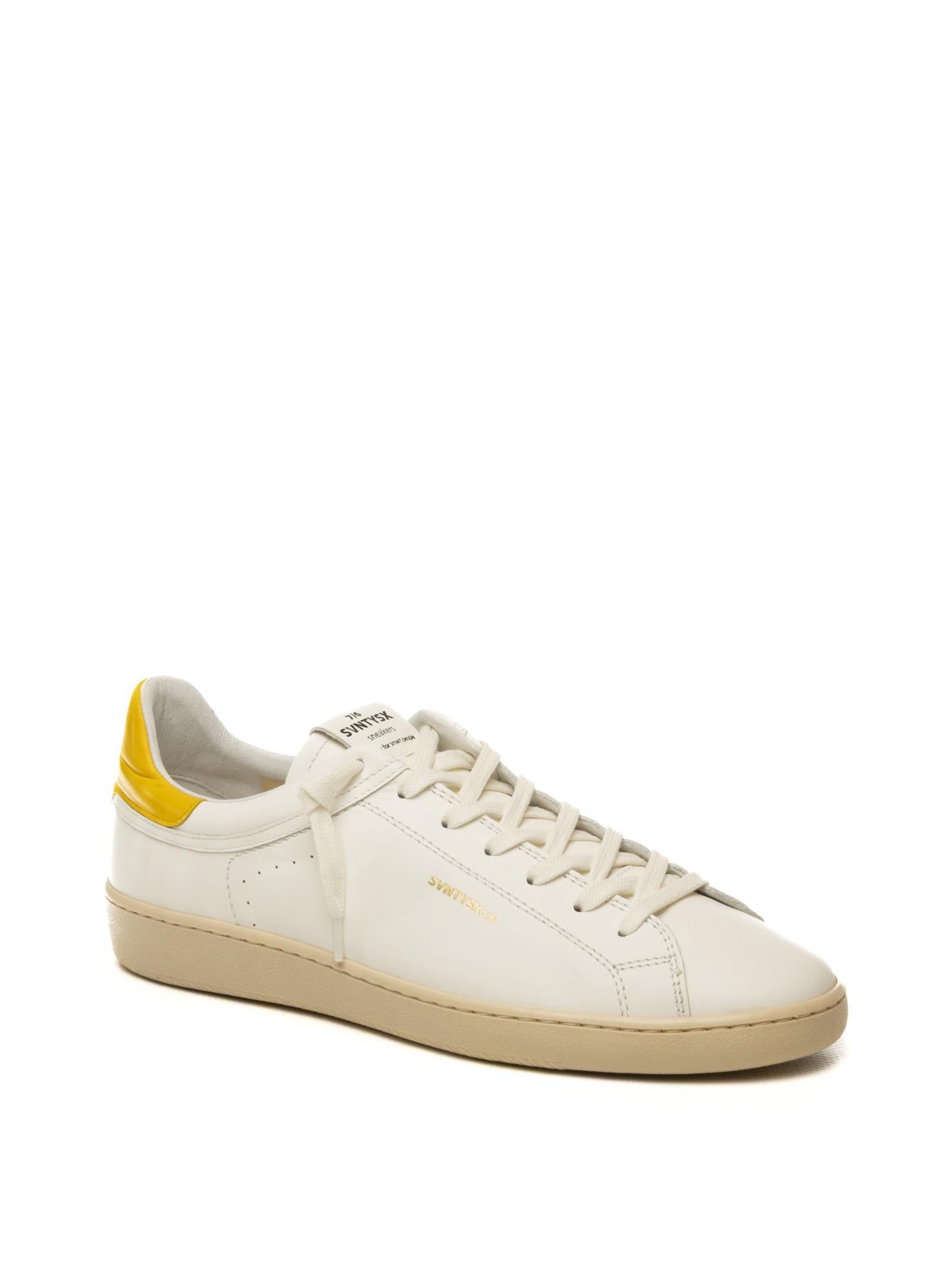 THE 76 Sneaker jump bianco/giallo JUMP U PELLE-BIA/GIALLO