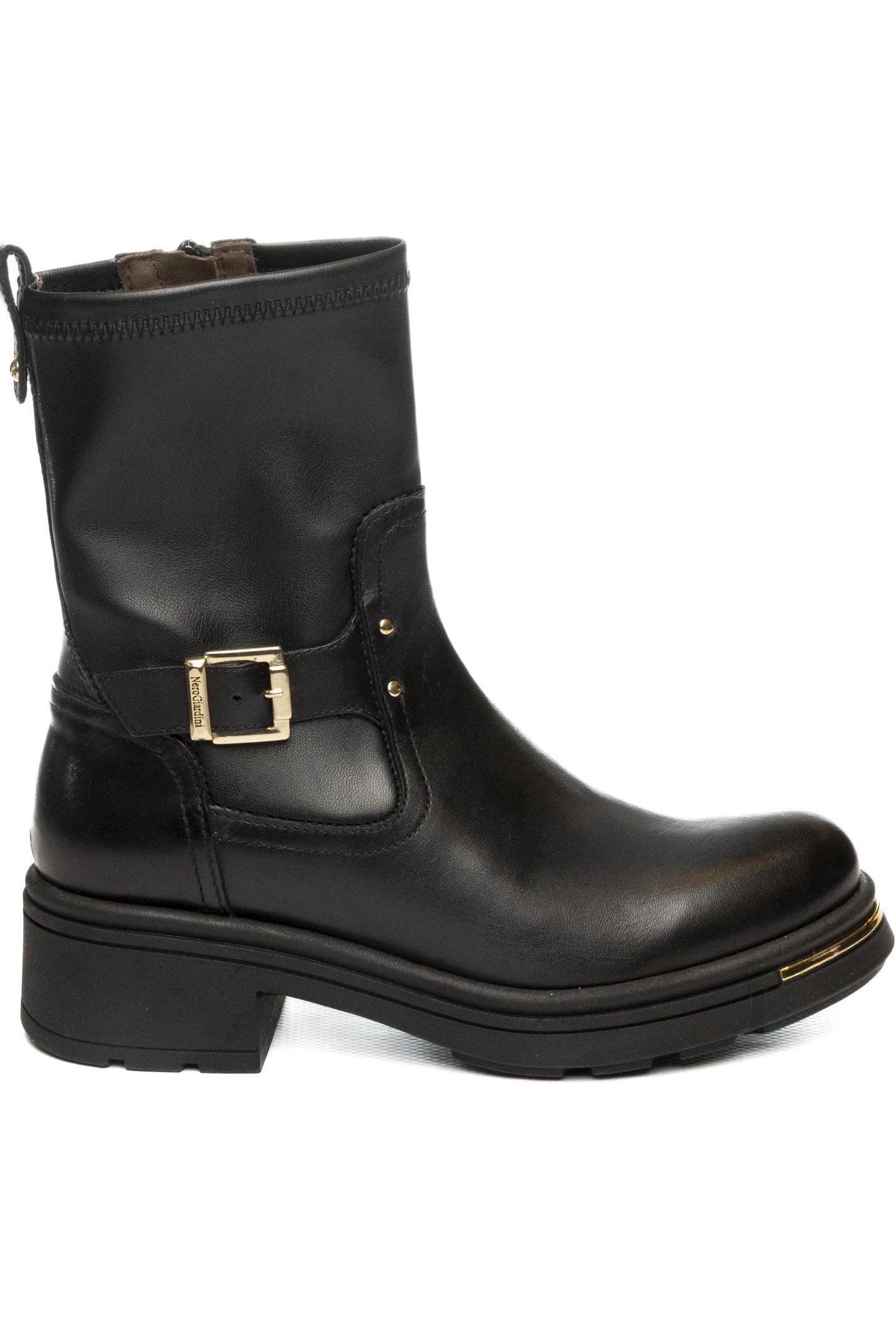 NERO GIARDINI Tronchetto pelle nero 514865 GUANTO-NERO