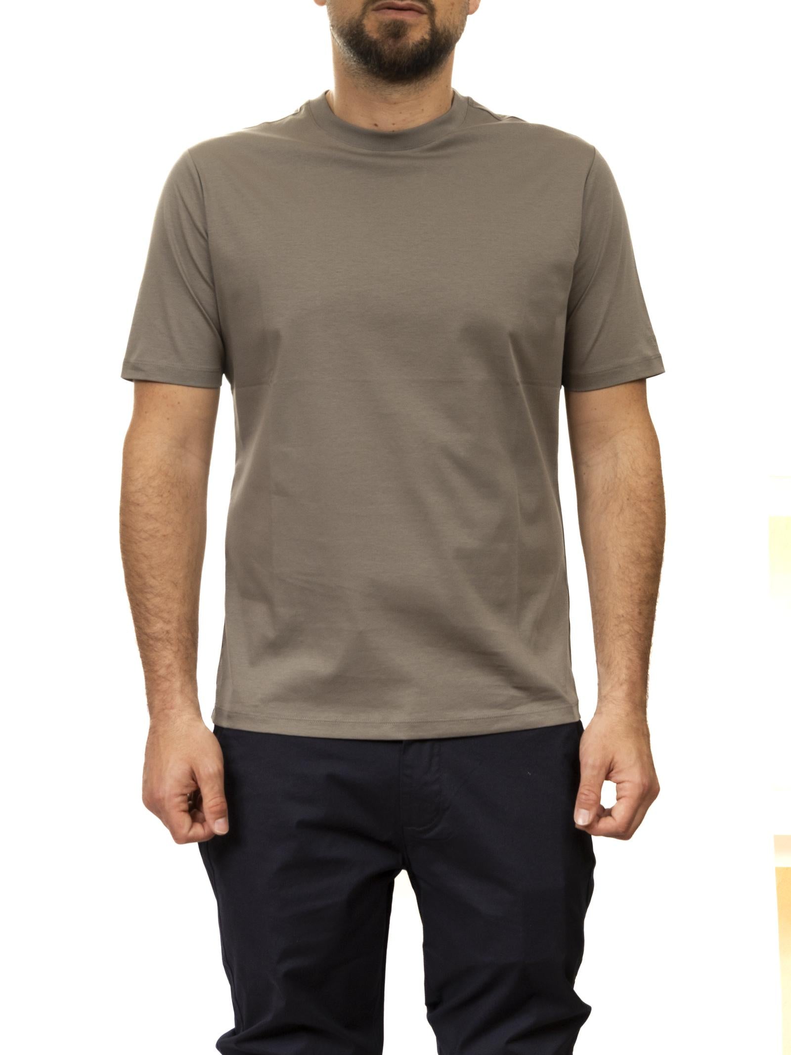 PEOPLE OF SHIBUYA girocollo cotone verde SHIKO PM444-870