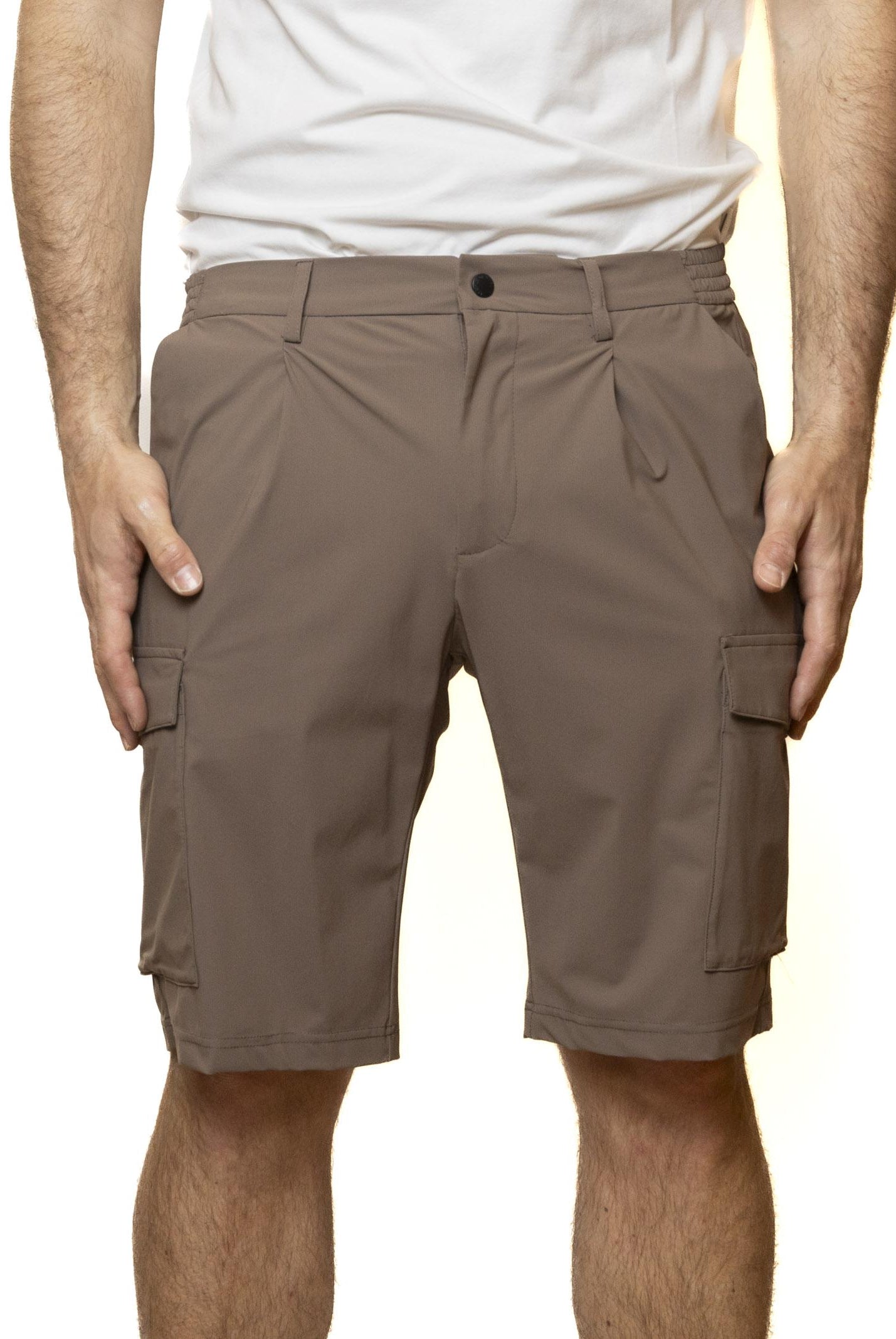 PEOPLE OF SHIBUYA bermuda cotone marrone OMONO PM950-260