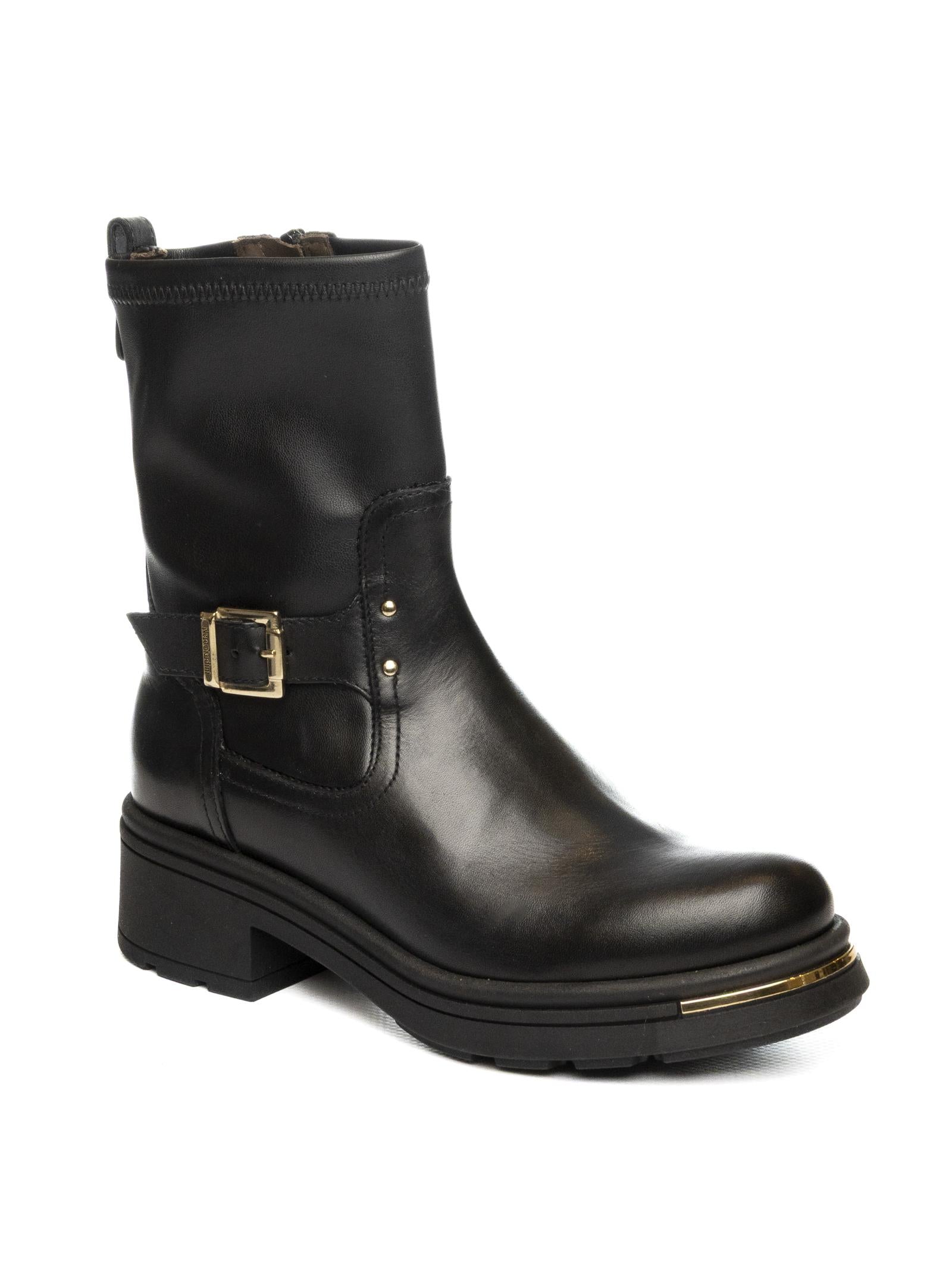 NERO GIARDINI Tronchetto pelle nero 514865 GUANTO-NERO
