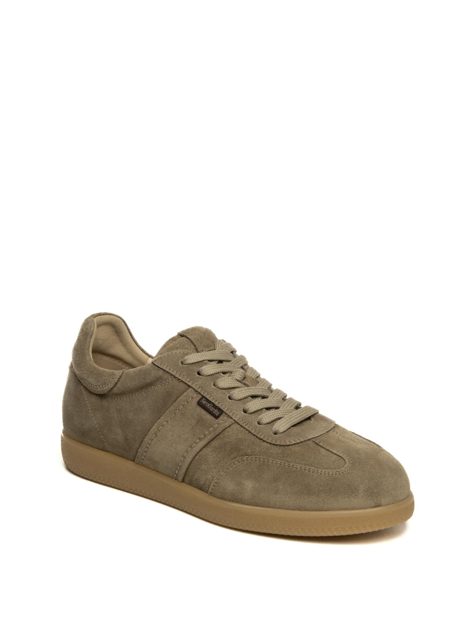NERO GIARDINI Sneaker camoscio taupe E500685 AROLD-VELO