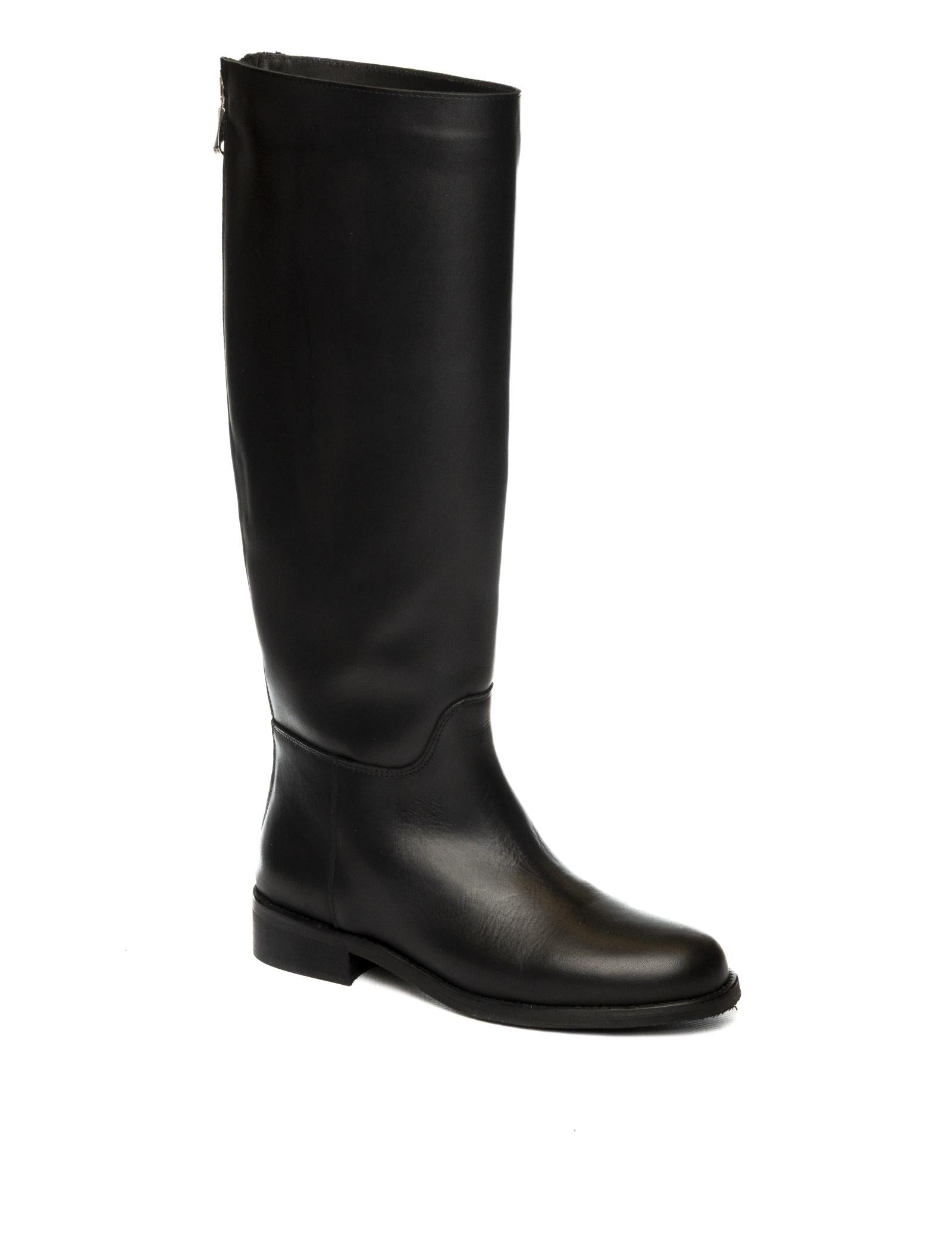 THE ICONA Stivale pelle nero RAV VIT-NERO