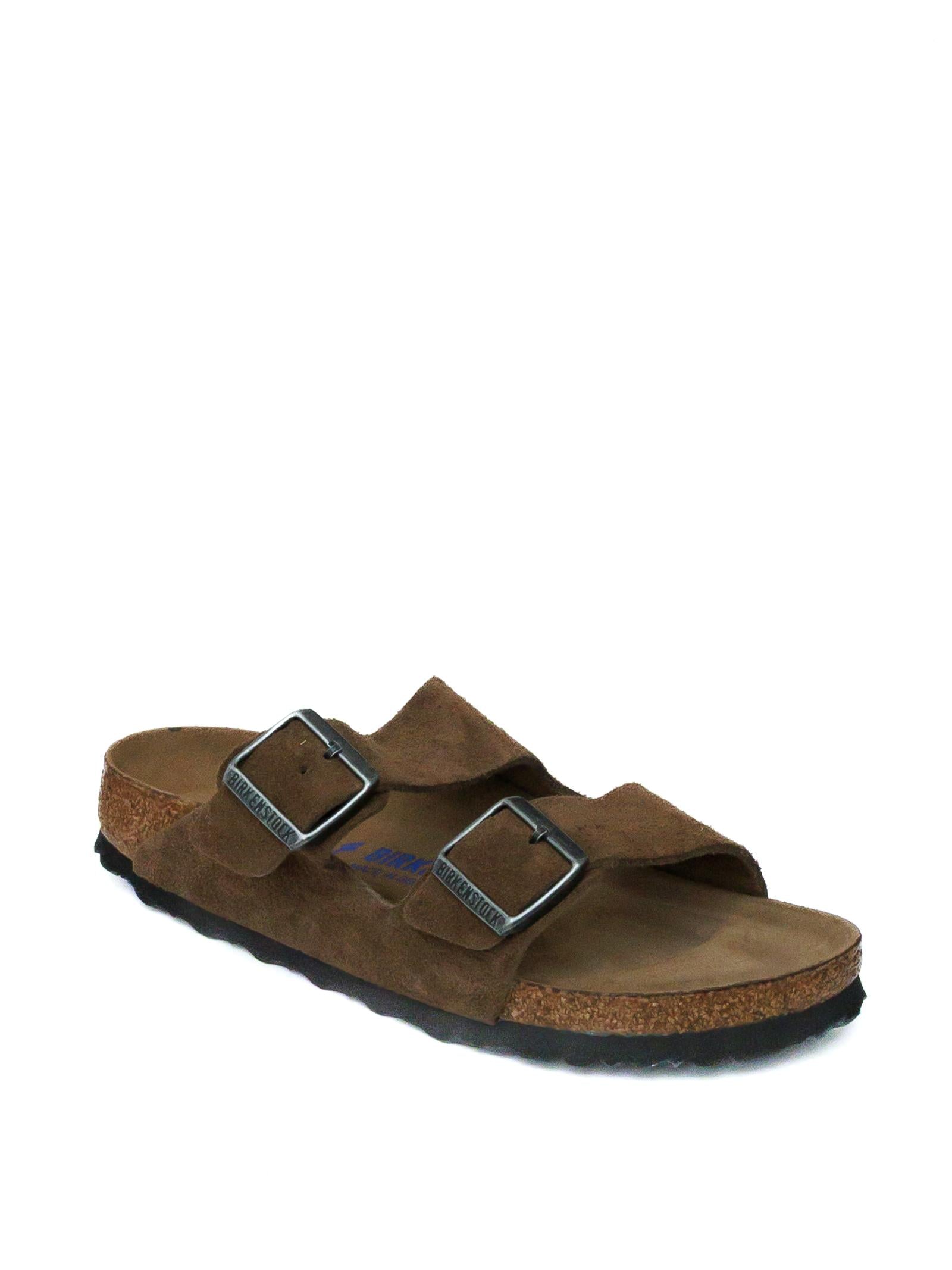 BIRKENSTOCK Sandalo arizona sfb camoscio marrone ARIZONA SFB 1030865-DARK TEA