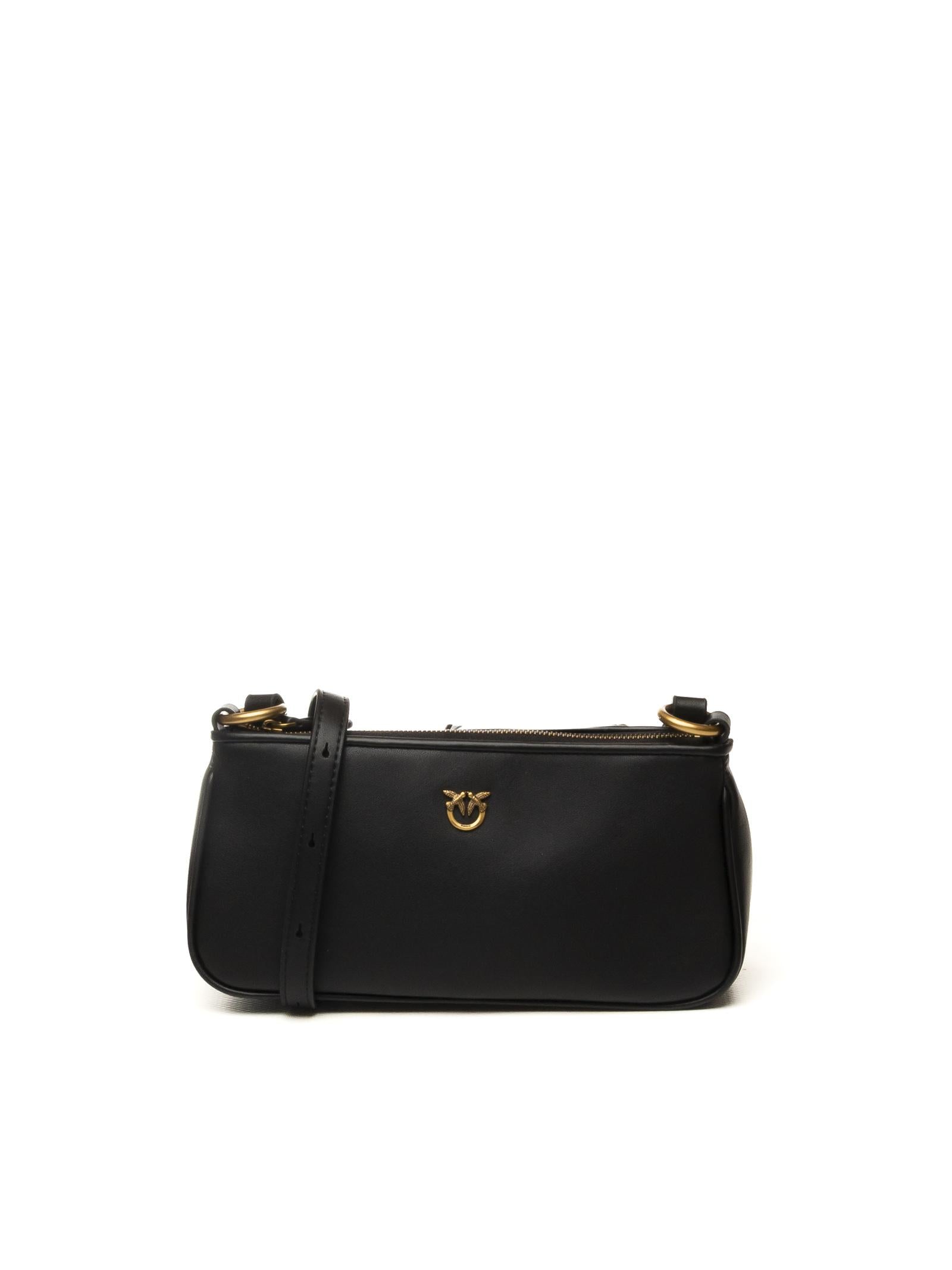 PINKO borsa a spalla half moon nera/oro 105069-A0QO HALF MOON-Z99Q
