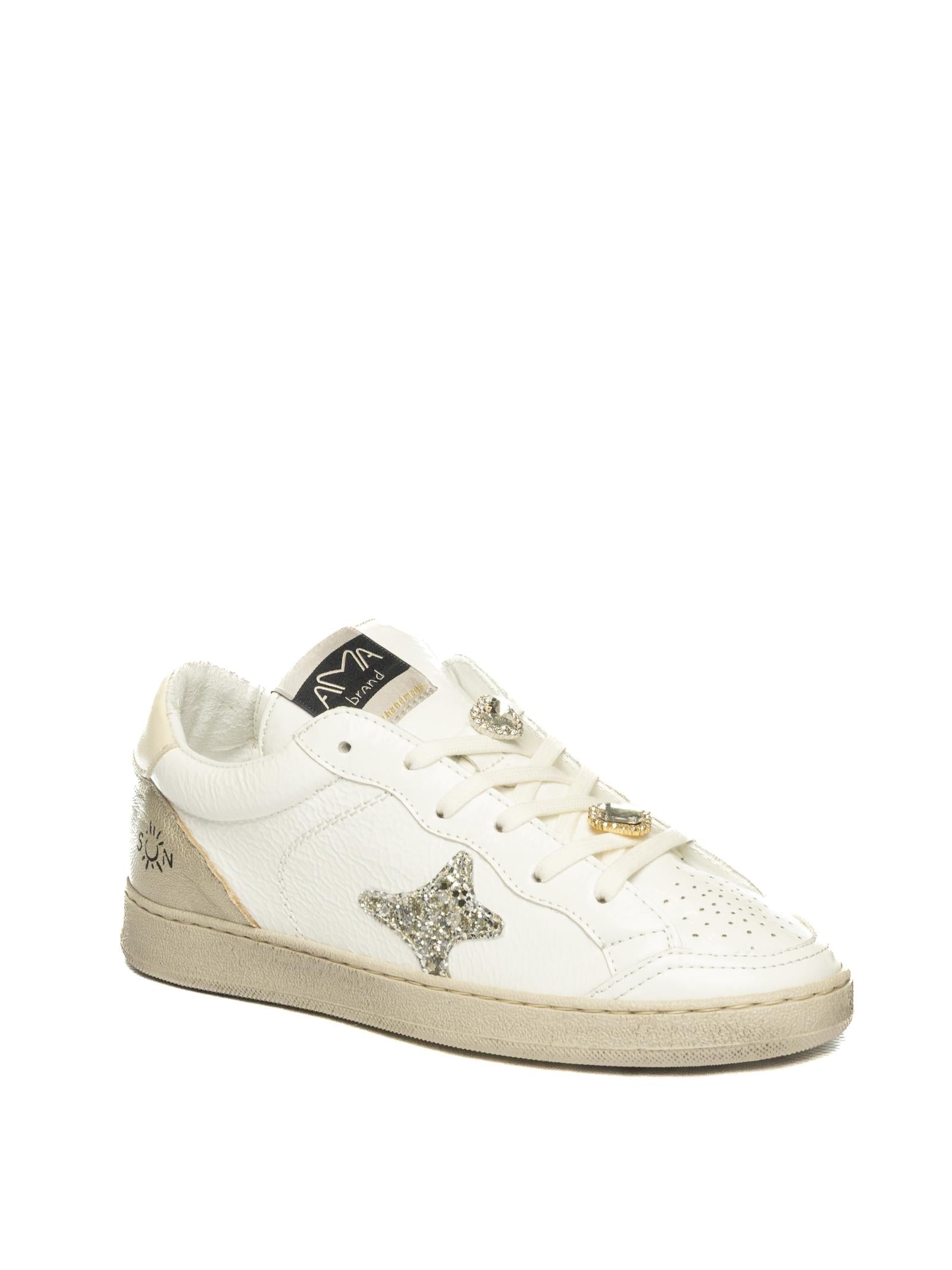 AMA BRAND DELUXE Sneaker sun bianco/platino SUN D 4384-BIA/PLATINO