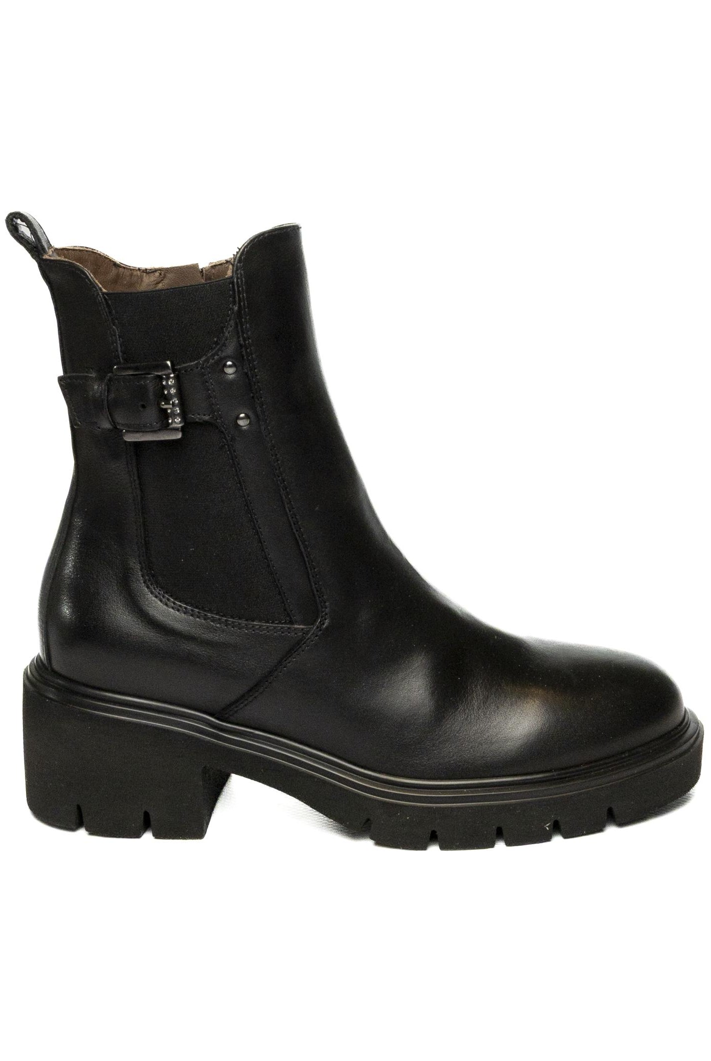 NERO GIARDINI Tronchetto pelle nero 514814 SAGAR-NERO