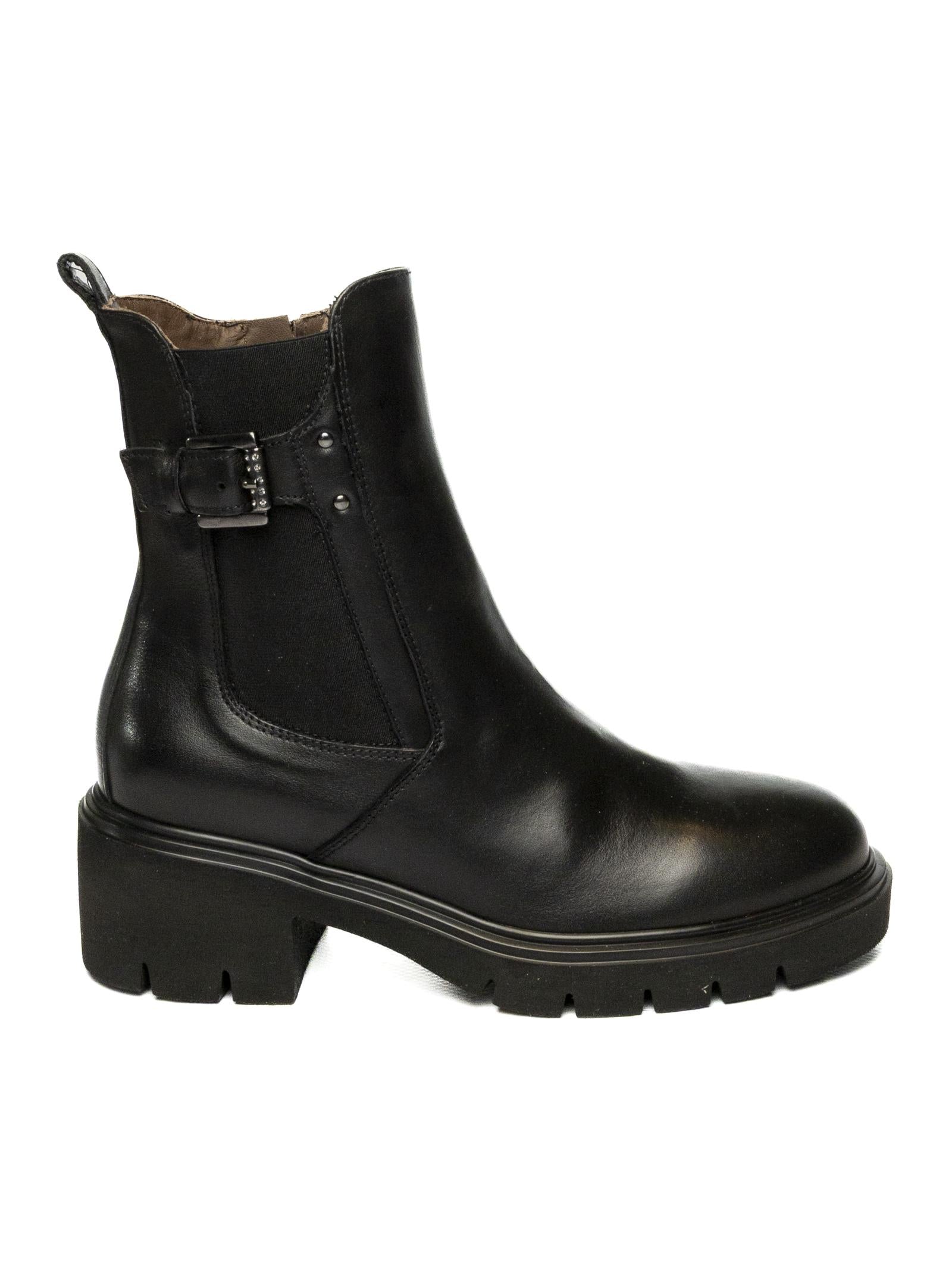 NERO GIARDINI Tronchetto pelle nero 514814 SAGAR-NERO