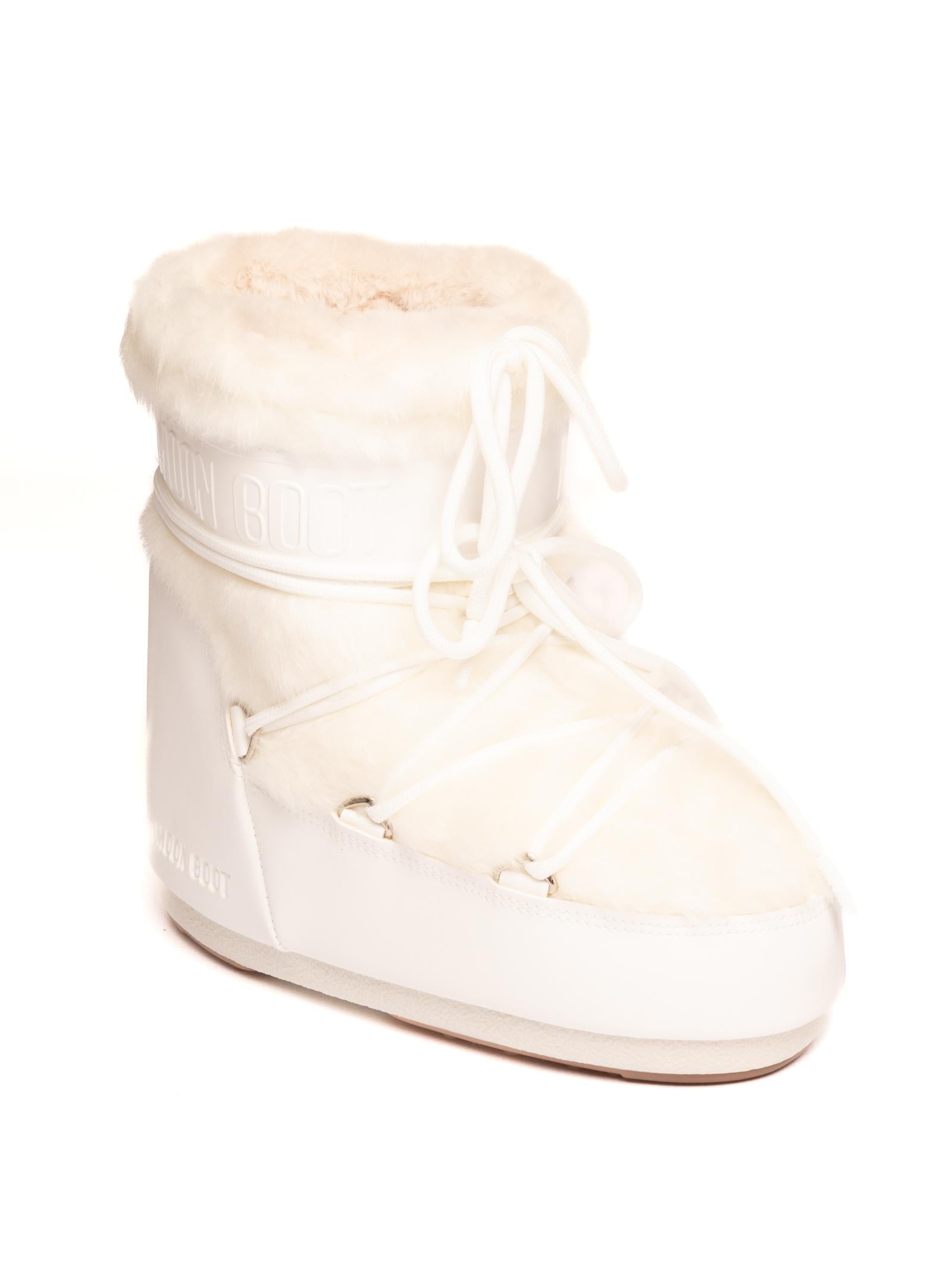 MOON BOOT Doposci incol low fur bianco 1409390 ICONLOWFUR-A002