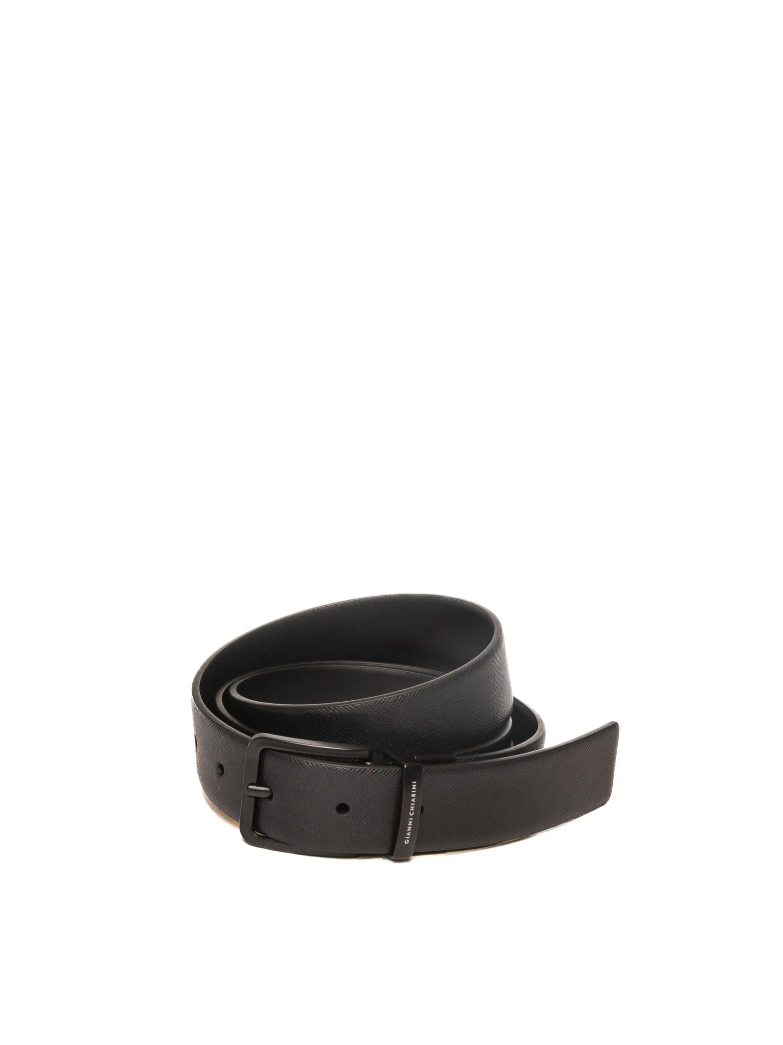 GIANNI CHIARINI cintura pelle nera CN99130 PELLE-13562