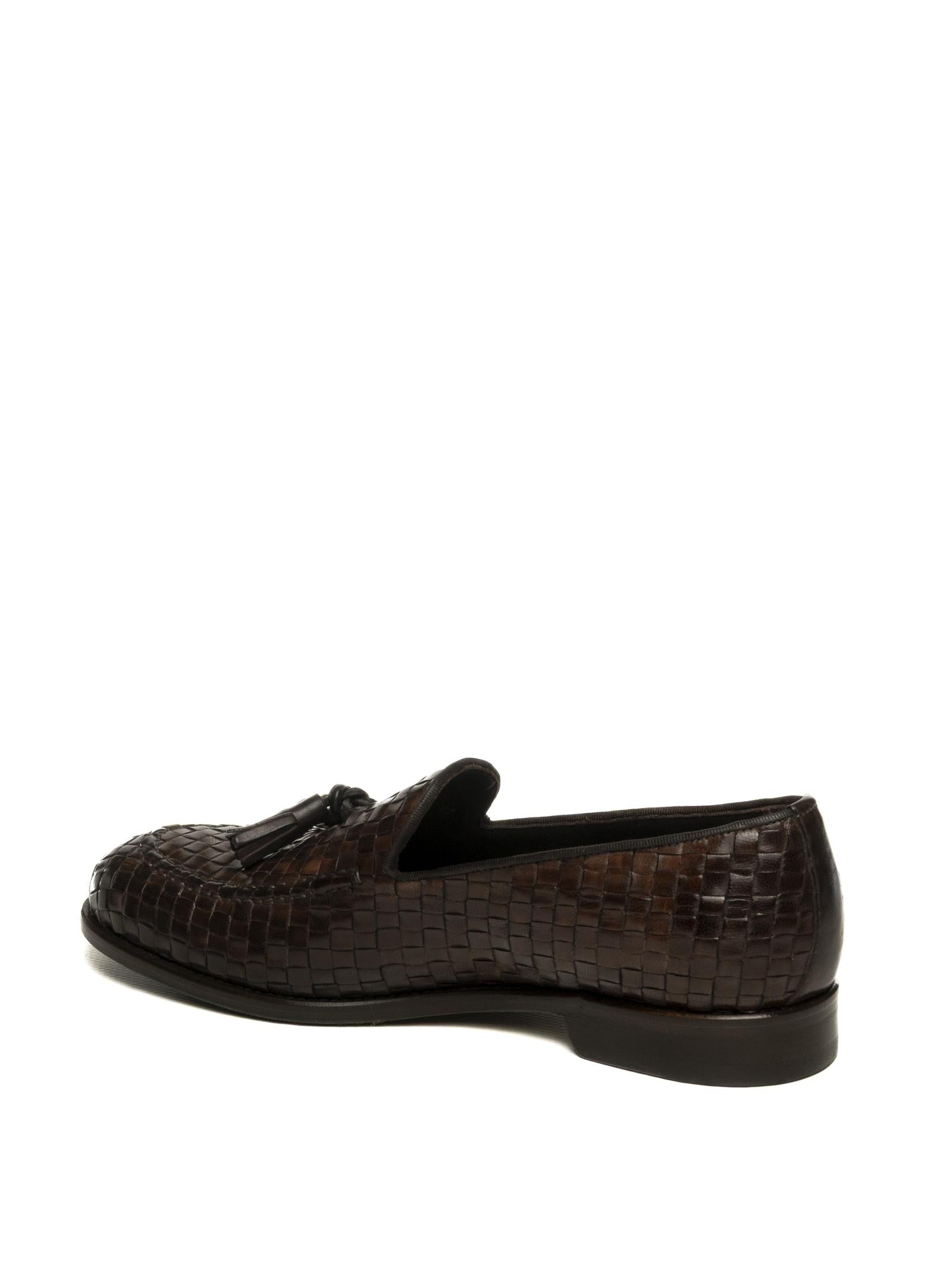 JEROLD WILTON mocassino intrecciato moro 1308 INTREC-COCCO