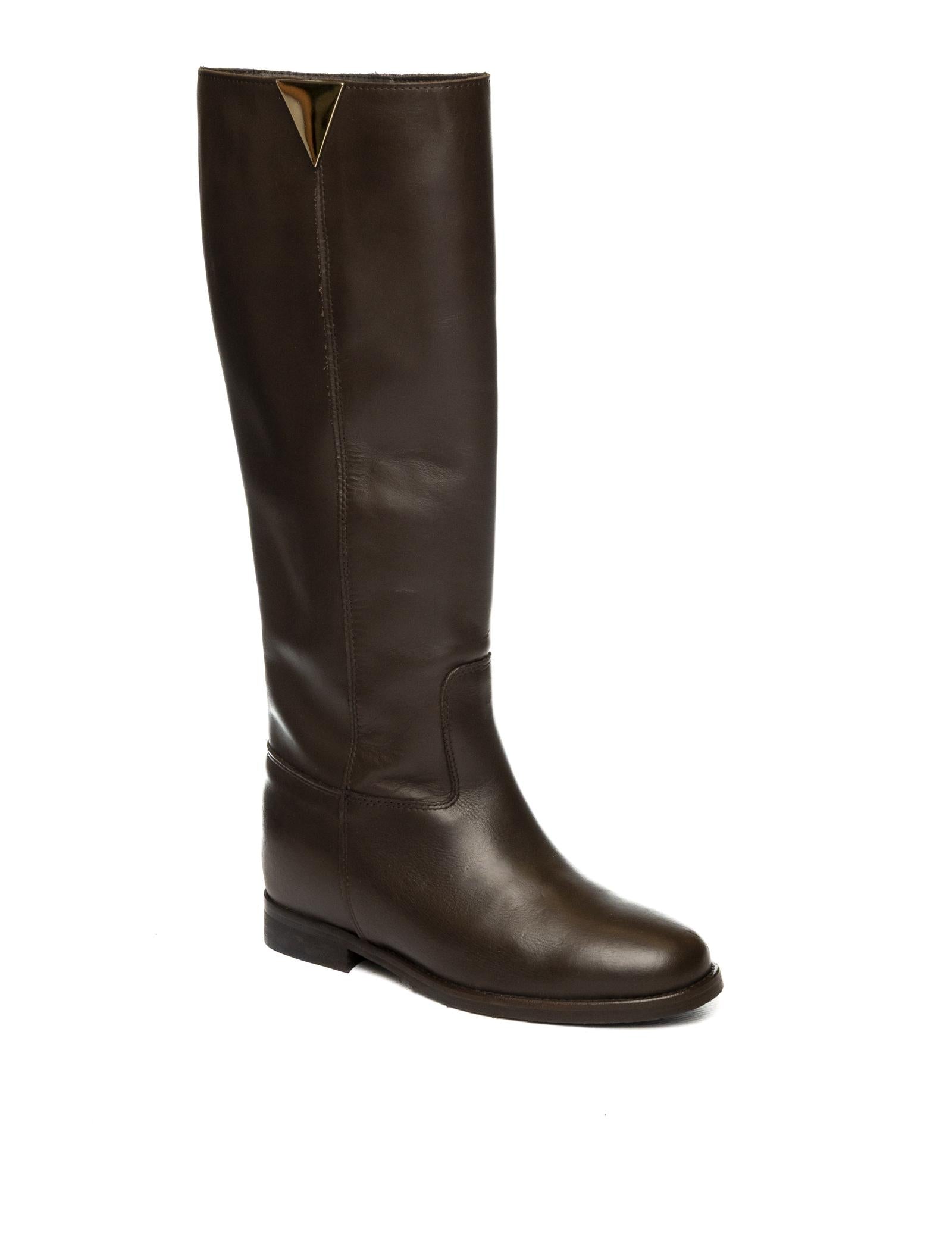THE ICONA Stivale pelle moro M100 VIT-MORO