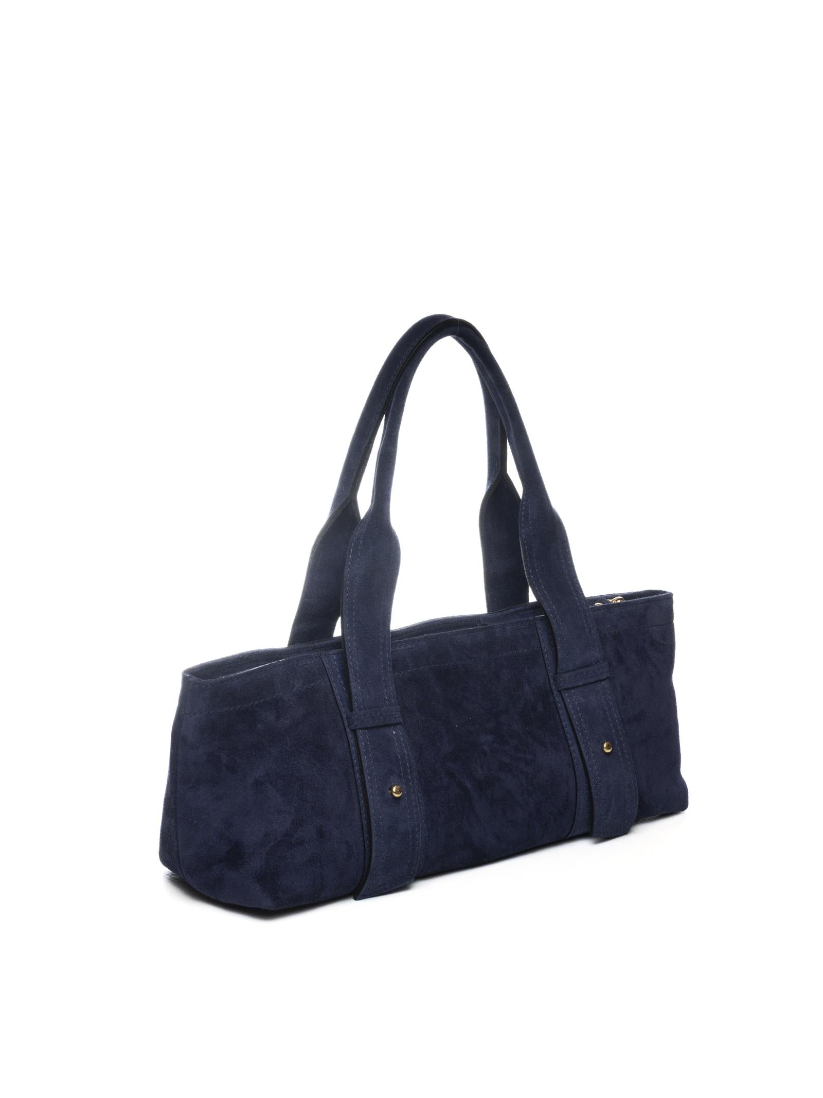 DI LORENZO borsa a spalla giorgia blu GIORGIA CAMOSCIO-BLU