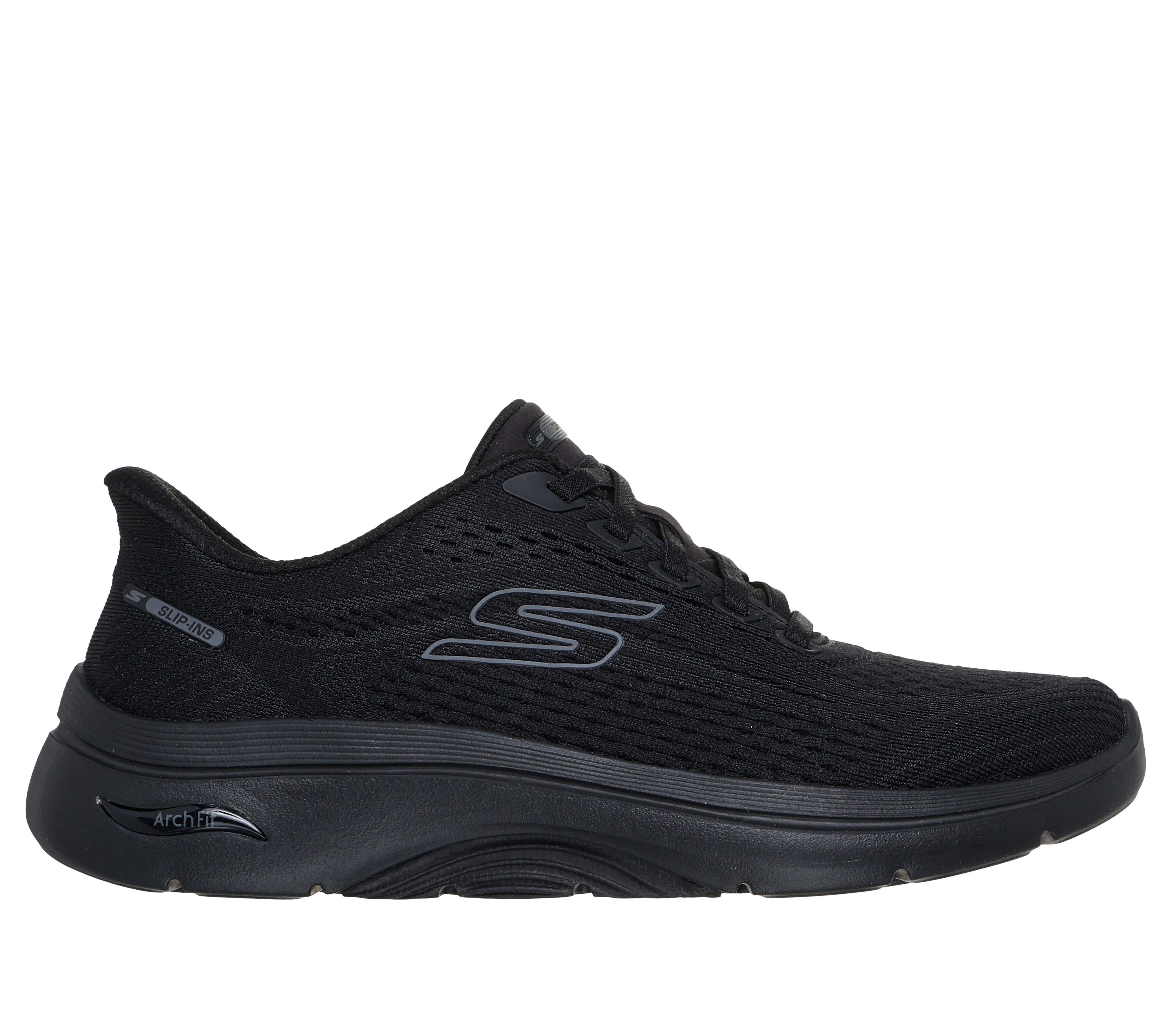 SKECHERS Sneaker go walk slip ins nero 125342 GO WALK-BBK