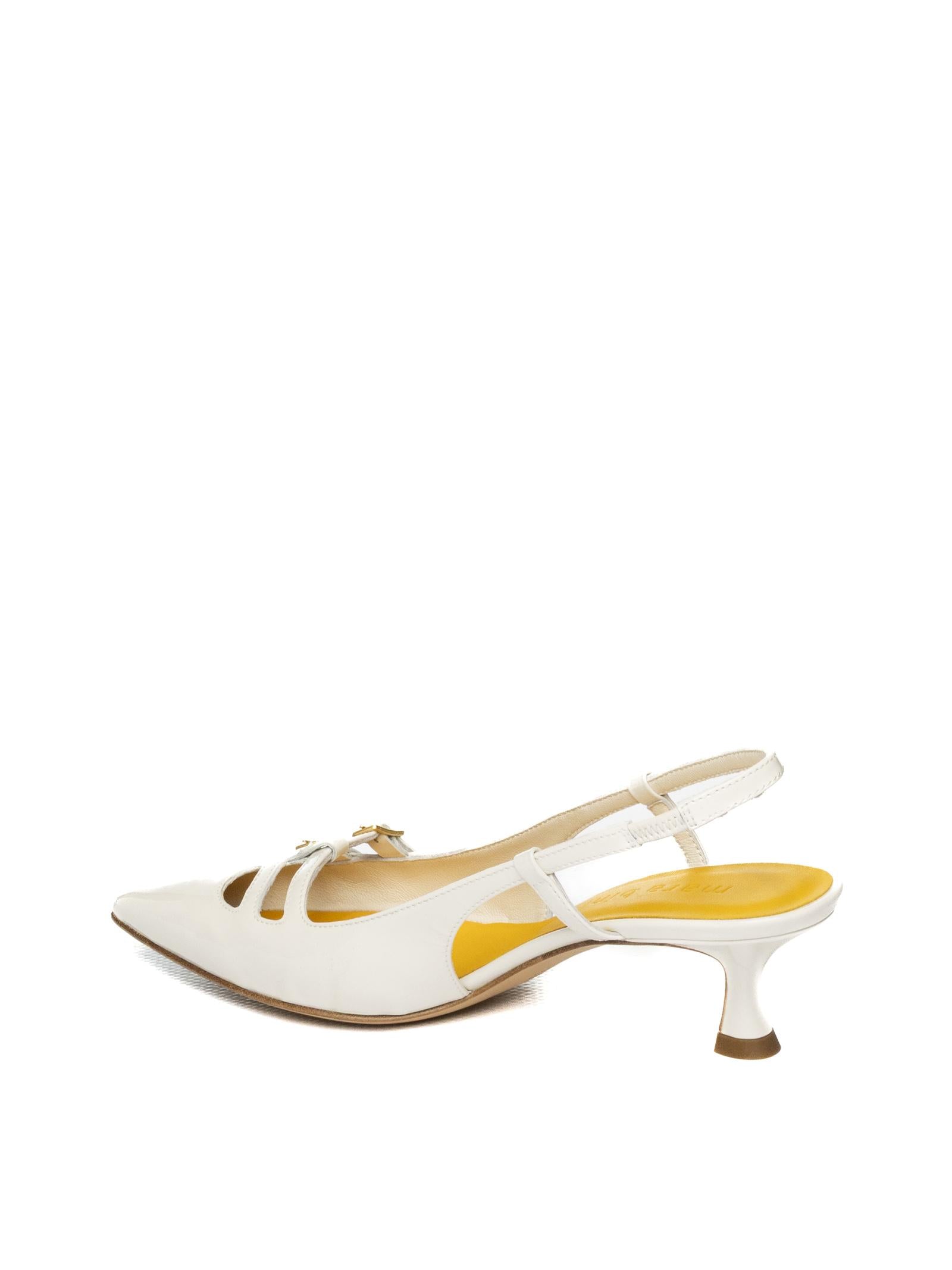 MARA BINI chanel vernice bianco U307 SPLENDOR-PANNA