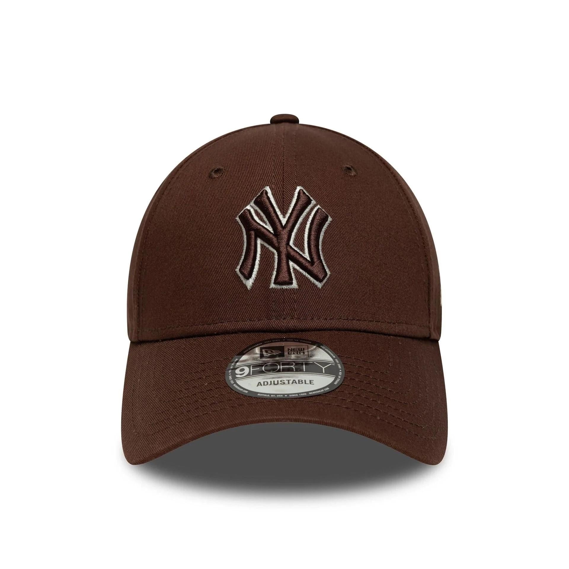 NEW ERA cappello new york yankees marrone 60771714 9FORTY-BROWN