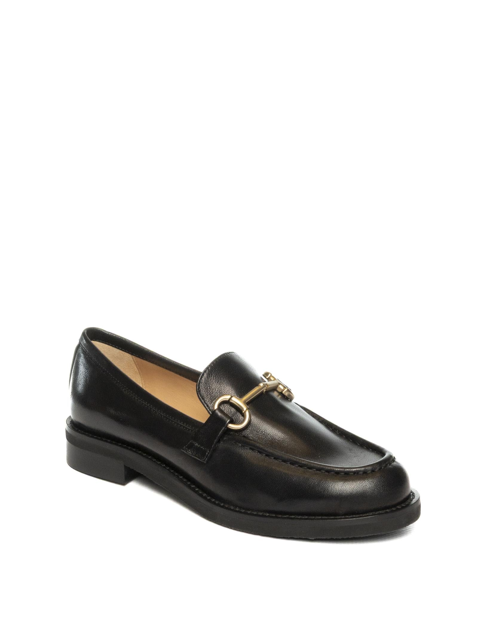 FRANCO RUSSO Mocassino nappa nero 8002 NAPPA-NERO