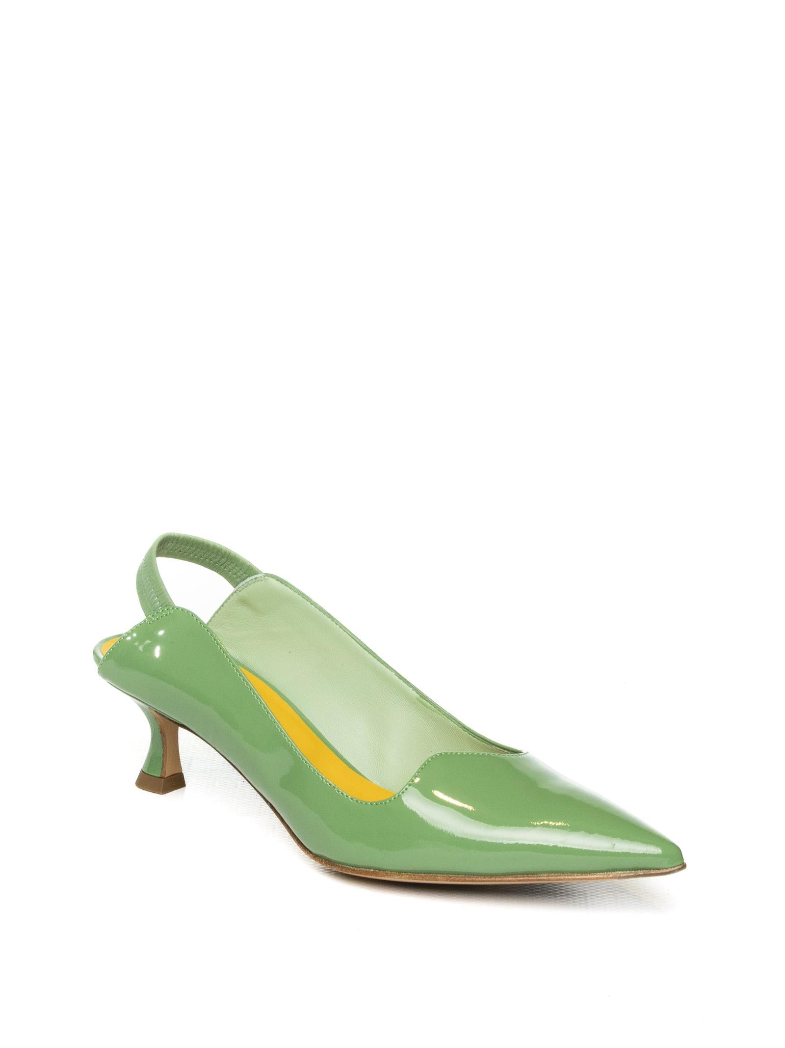 MARA BINI chanel vernice verde smeraldo S158 SPLENDOR-SMERALDO
