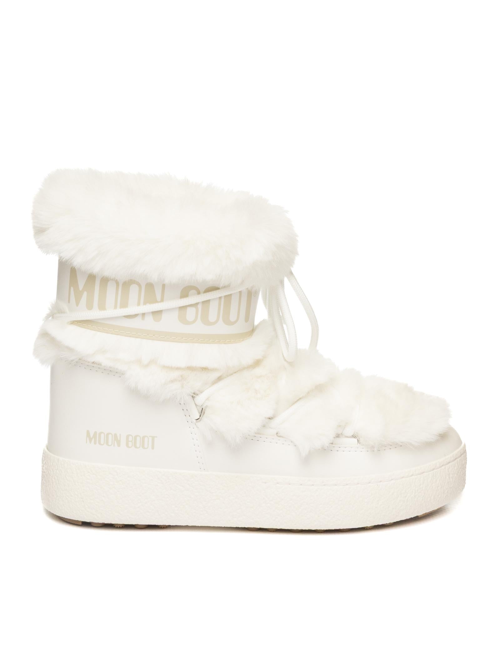 MOON BOOT Doposci l track fur bianco 2450130 LTRACKFUR-A001