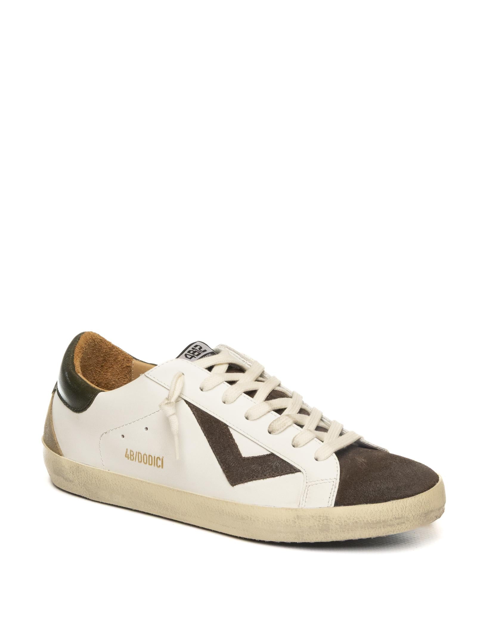 4B12 Sneaker suprime bianco/verde SUPRIME U PELLE-211