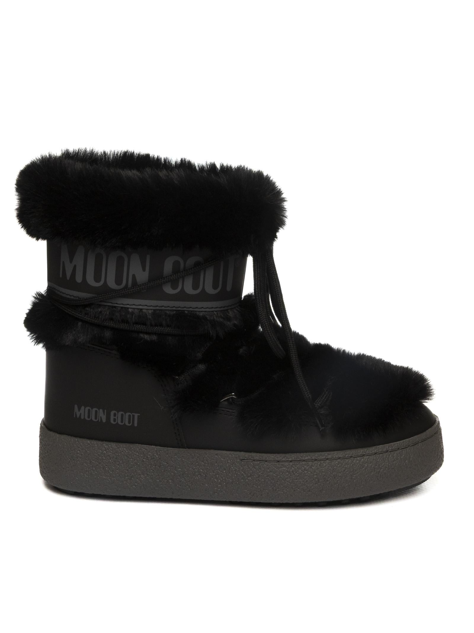 MOON BOOT Doposci icon l track fur nero 2450130 LTRACKFUR-N001