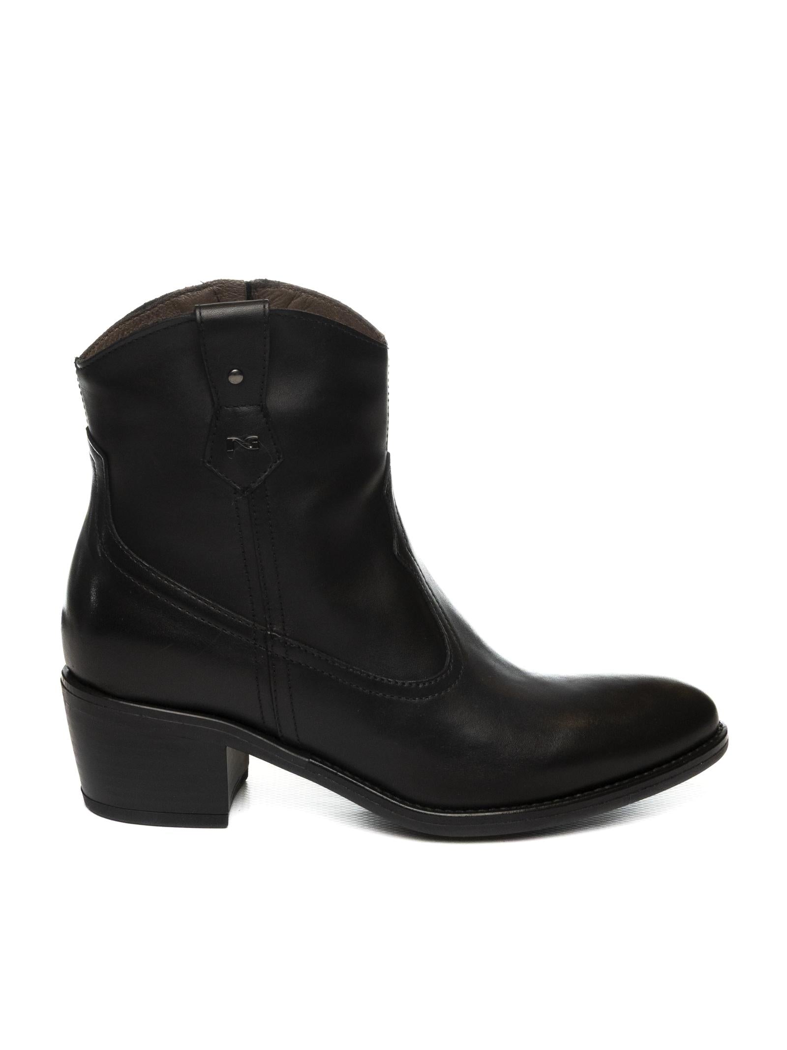 NERO GIARDINI tronchetto pelle nero 513903 GUANTO-NERO