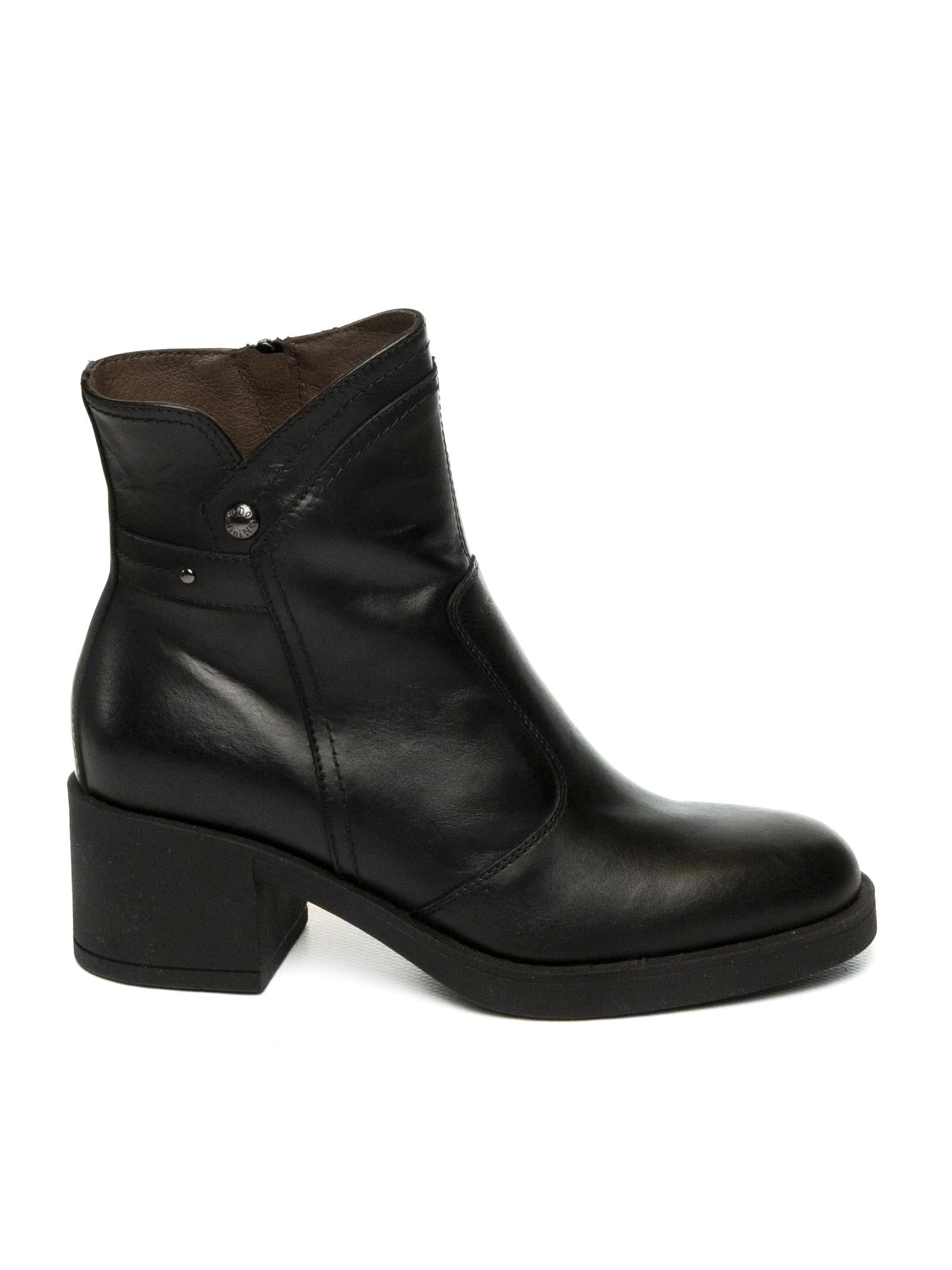 NERO GIARDINI Tronchetto pelle nero 513873 GUANTO-NERO
