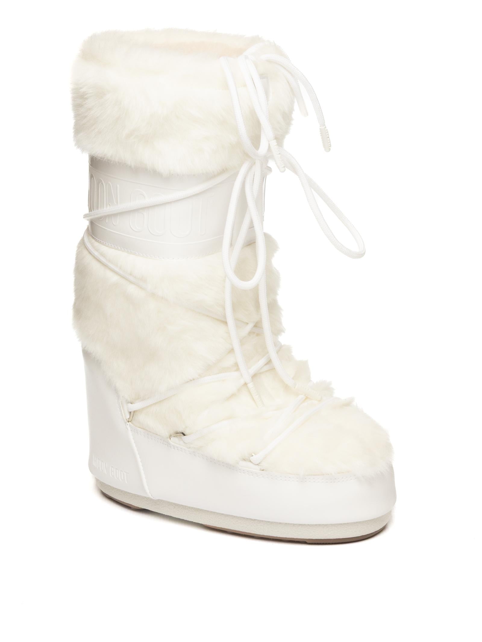 MOON BOOT Doposci Icon fur bianco 1408900 ICONFUR-A002