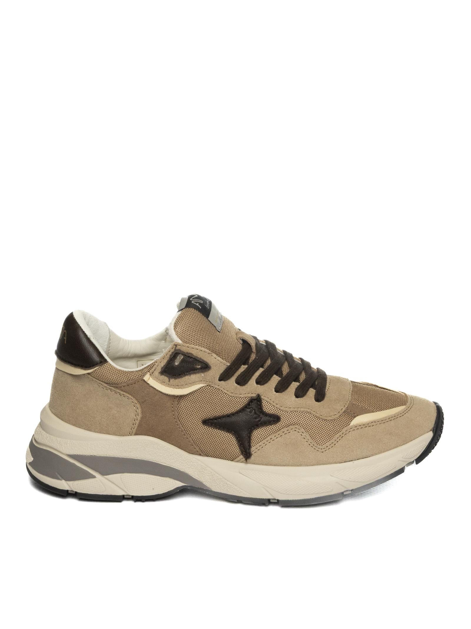 AMA BRAND DELUXE Sneaker moon camoscio beige MOON U 4451-BEIGE