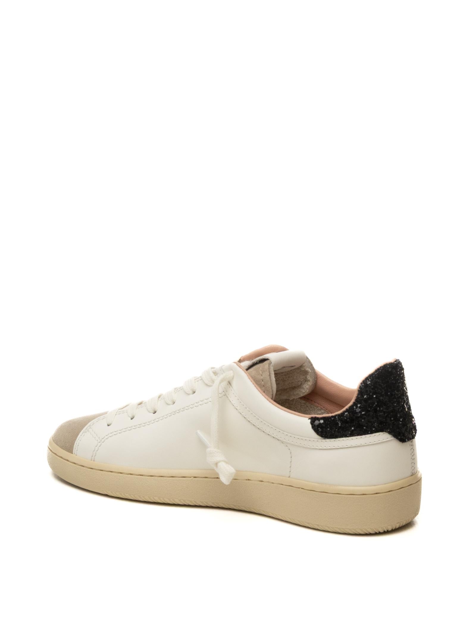 THE 76 sneaker jump bianco/nero JUMP D PELLE-WHI/BLACK
