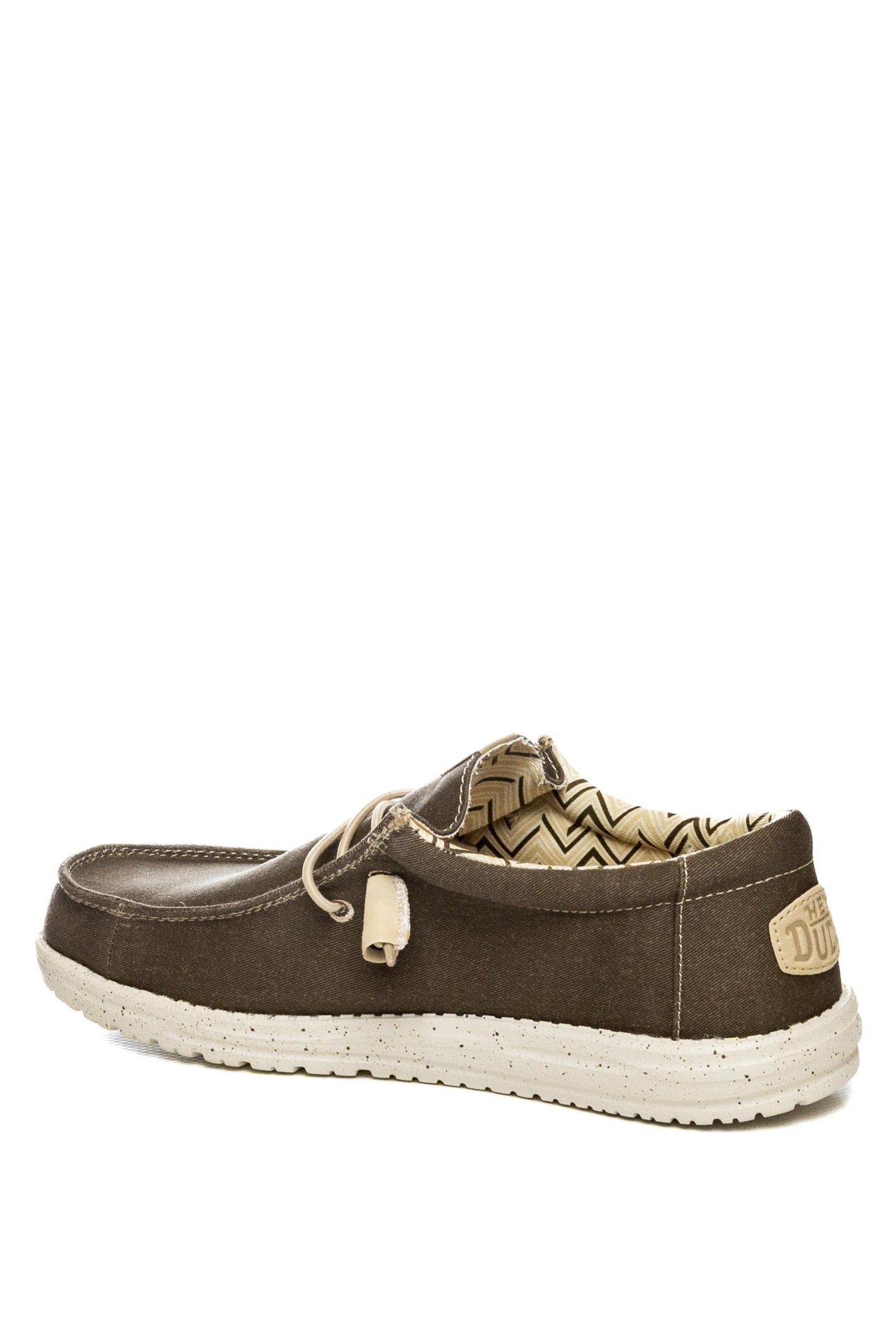HEY DUDE Slip on wally stretch canvas marrone 40700 WALLY STRETCH CANVAS-2LI