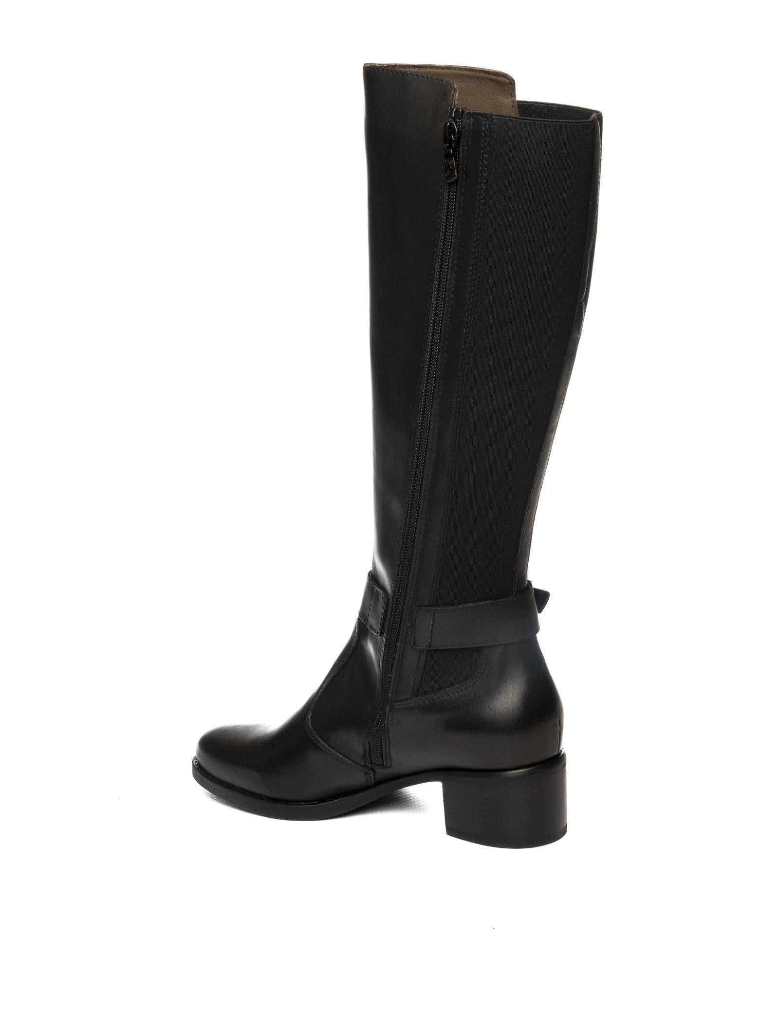 NERO GIARDINI Stivale pelle nero 514643 GUANTO-NERO