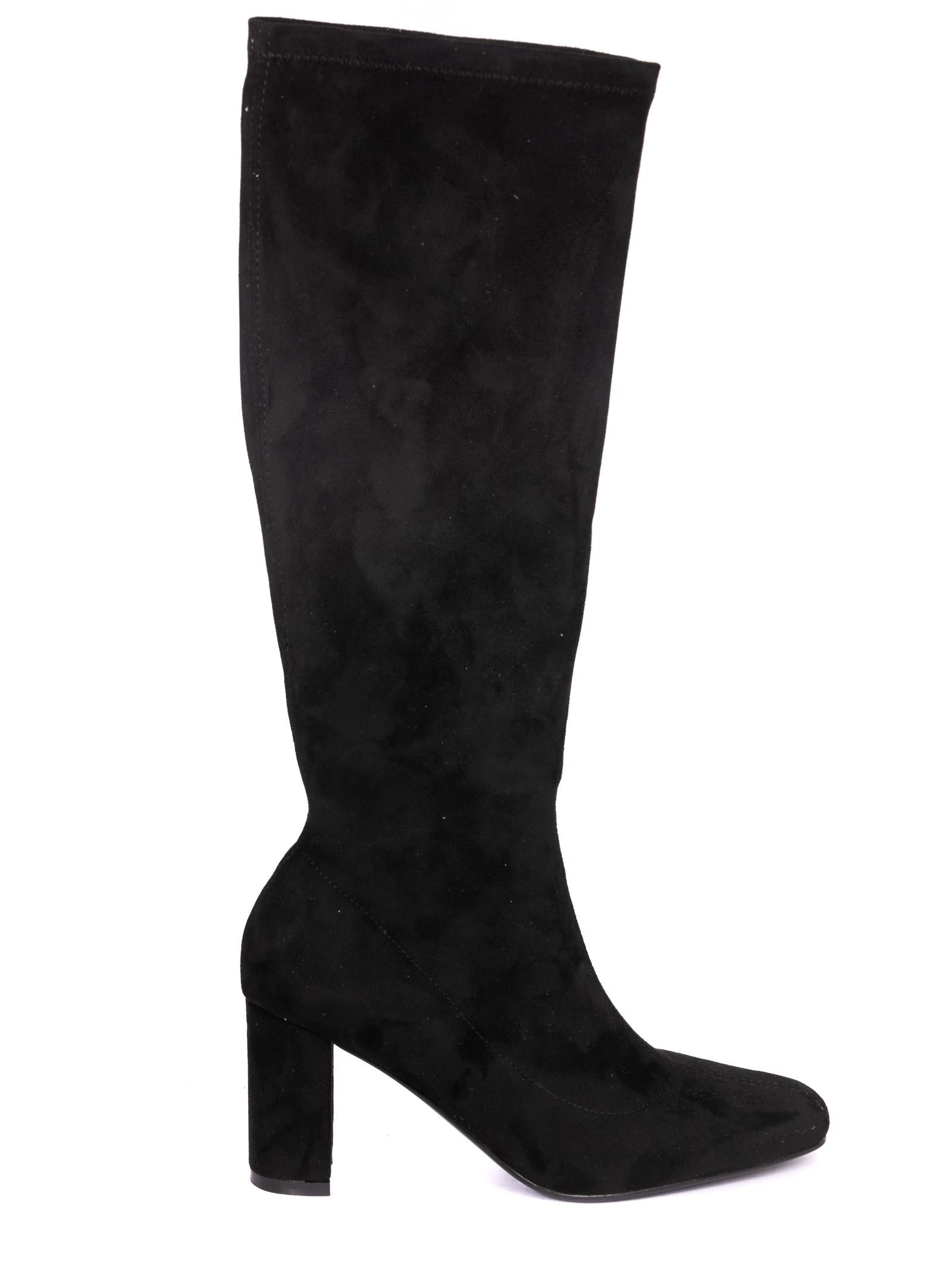UMA PARKER NEW YORK Stivale stretch nero 200222 SUEDE-BLACK